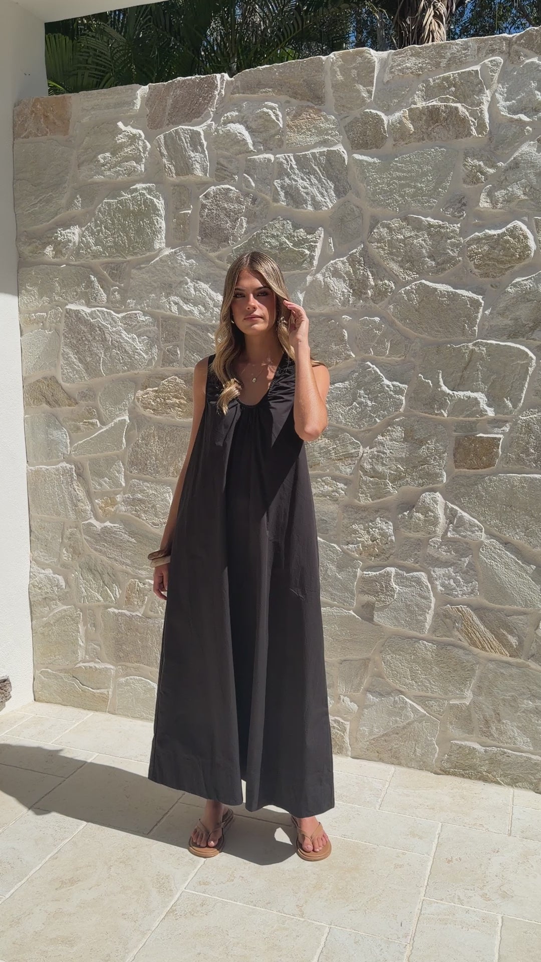 Rohan Maxi Dress - Black - Billy J