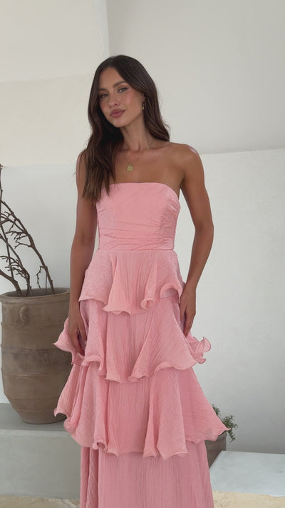 Load and play video in Gallery viewer, Lanica Maxi Dress - Pink
