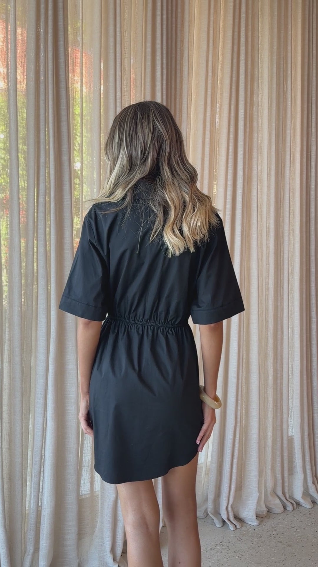 Elishia Mini Dress - Black - Billy J