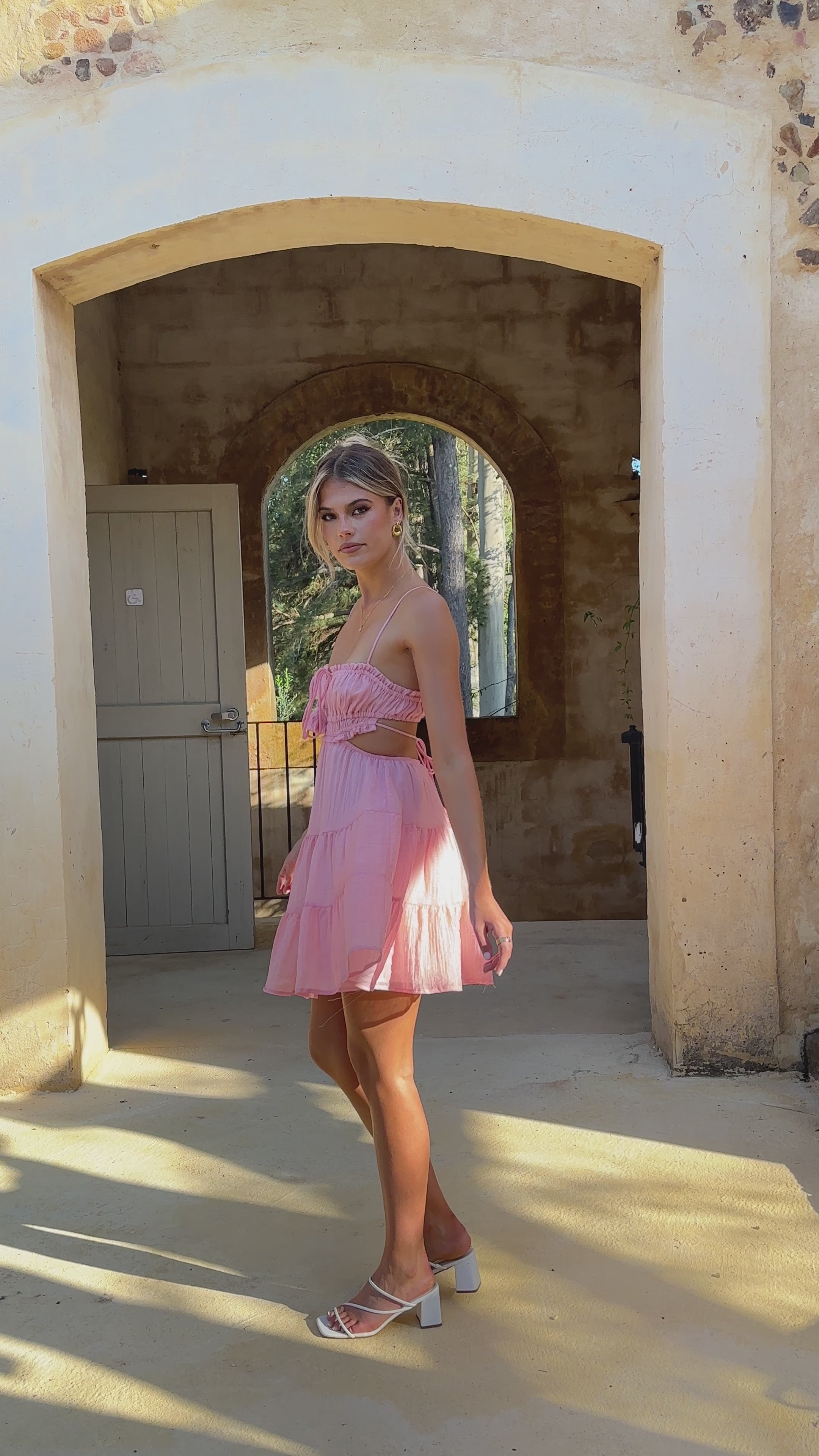 Vella Mini Dress - Blush