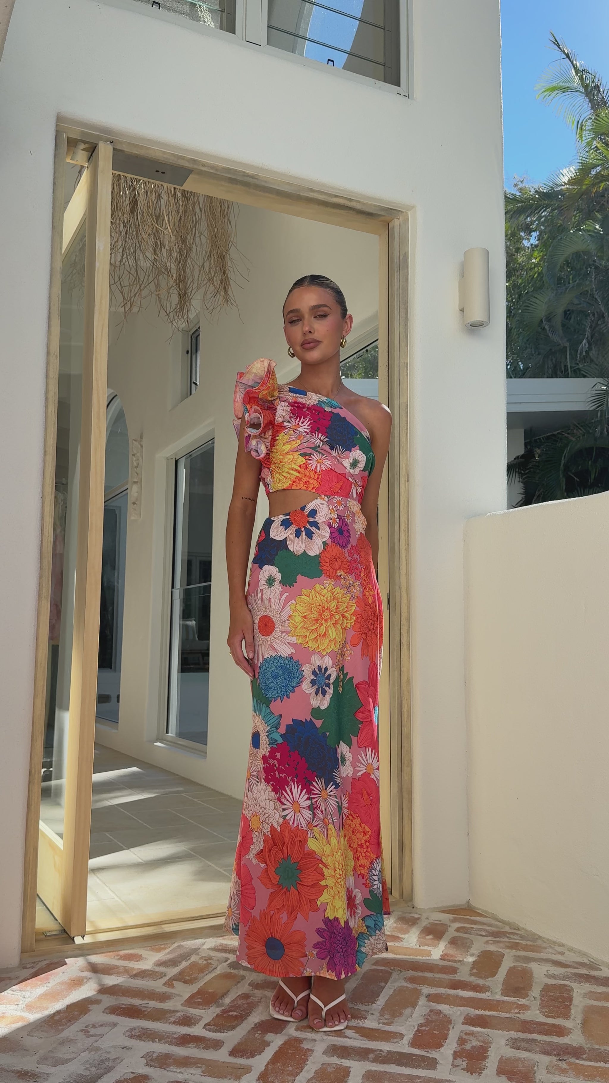 Amina Maxi Dress - Multi Floral - Billy J