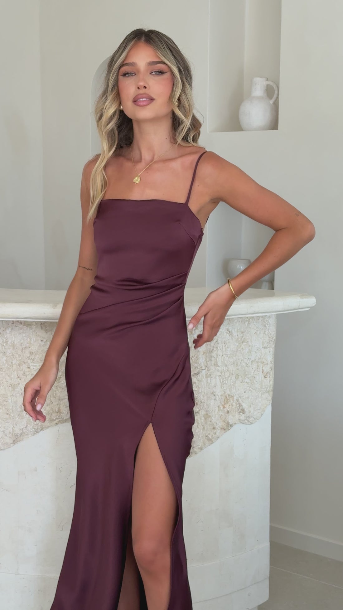 Ilana Maxi Dress - Chocolate - Billy J