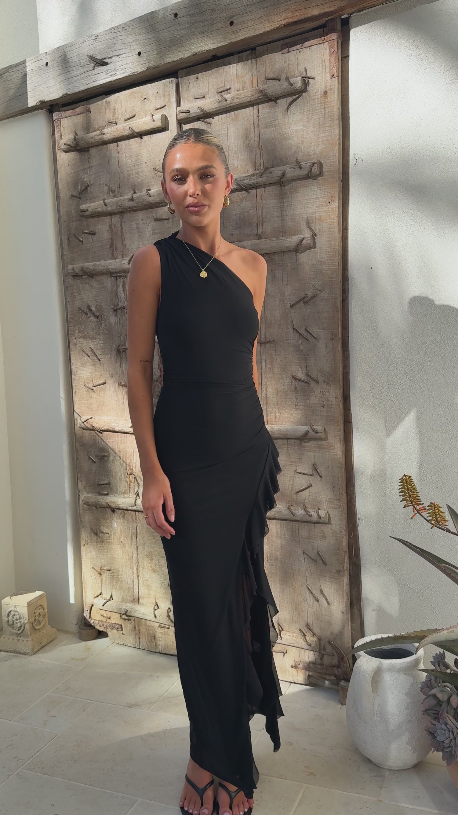 Jennifer Maxi Dress - Black - Billy J