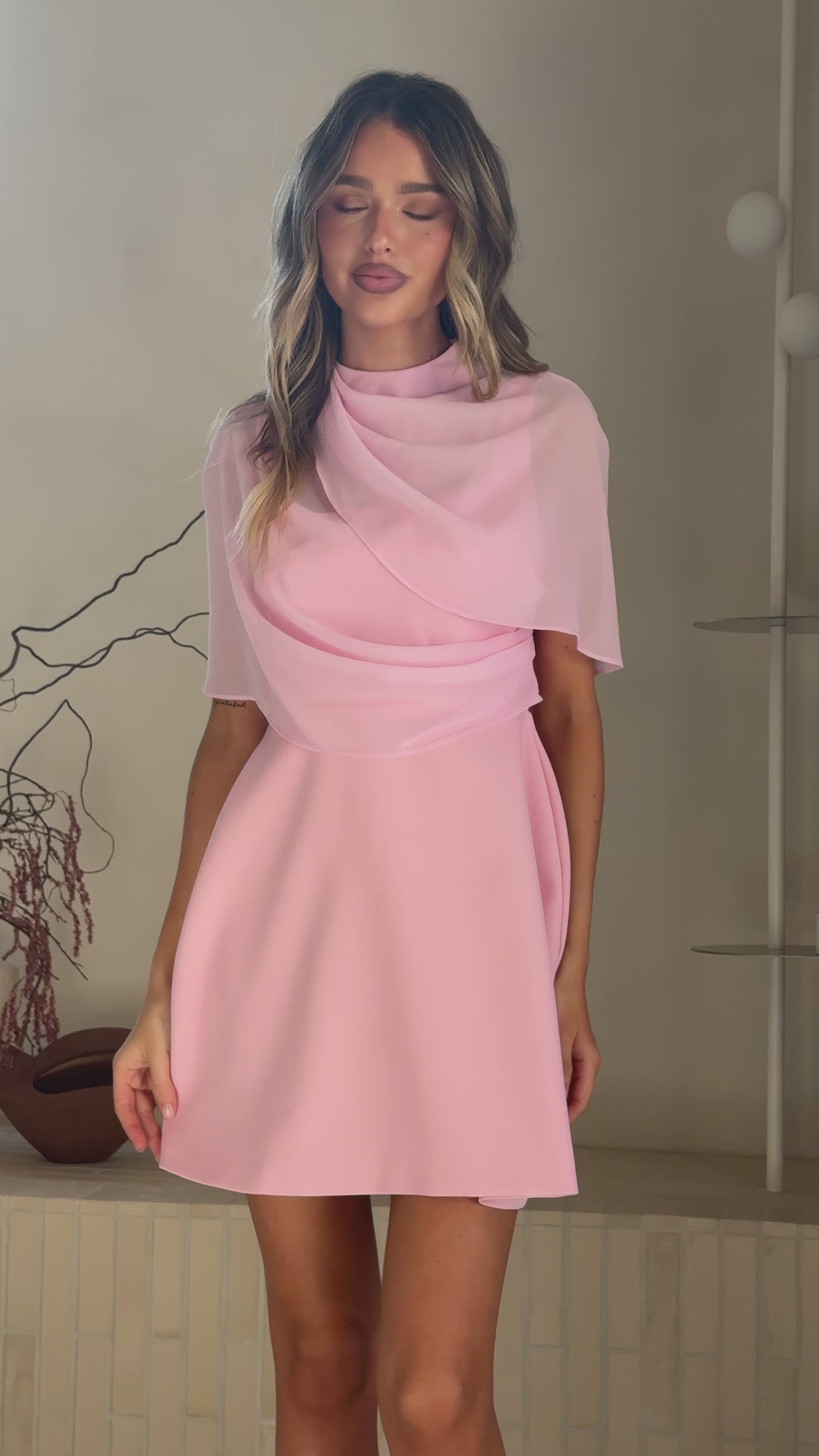 Zahni Mini Dress - Pink - Billy J