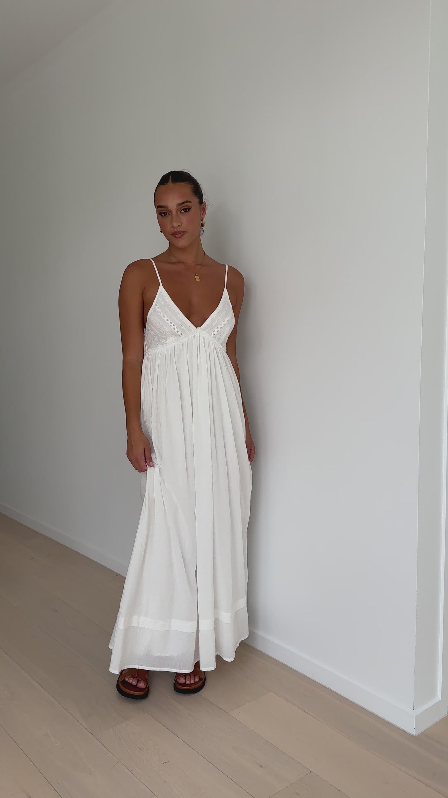 Elouise Maxi Dress - White - Billy J