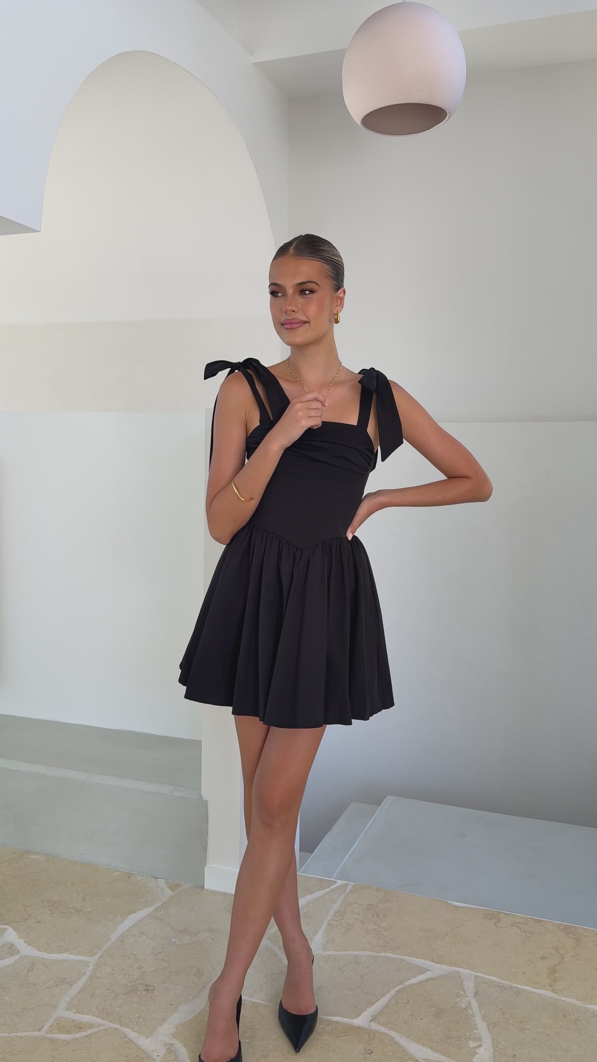 Haisley Mini Dress - Black - Billy J
