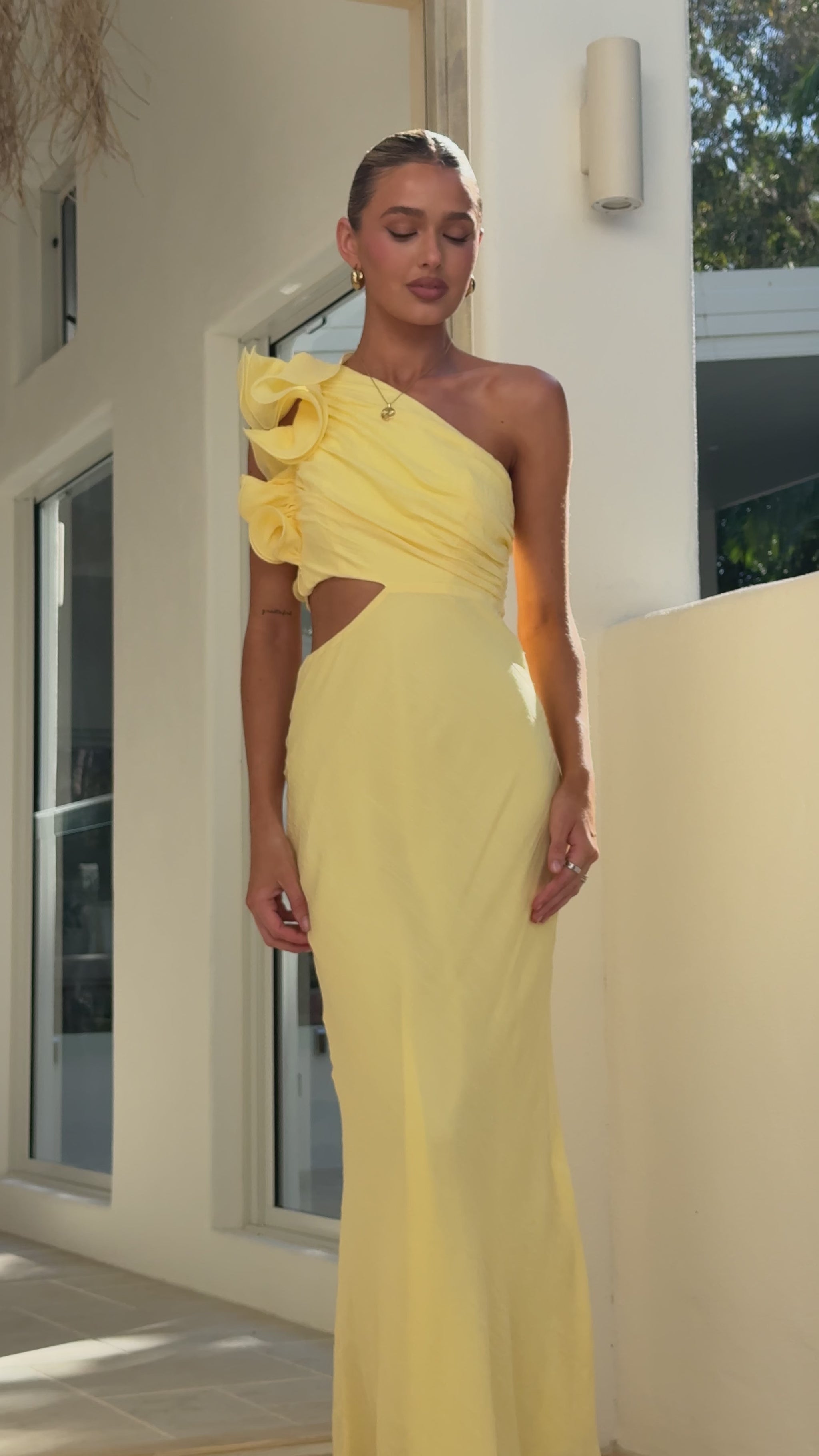 Amina Maxi Dress - Yellow - Billy J