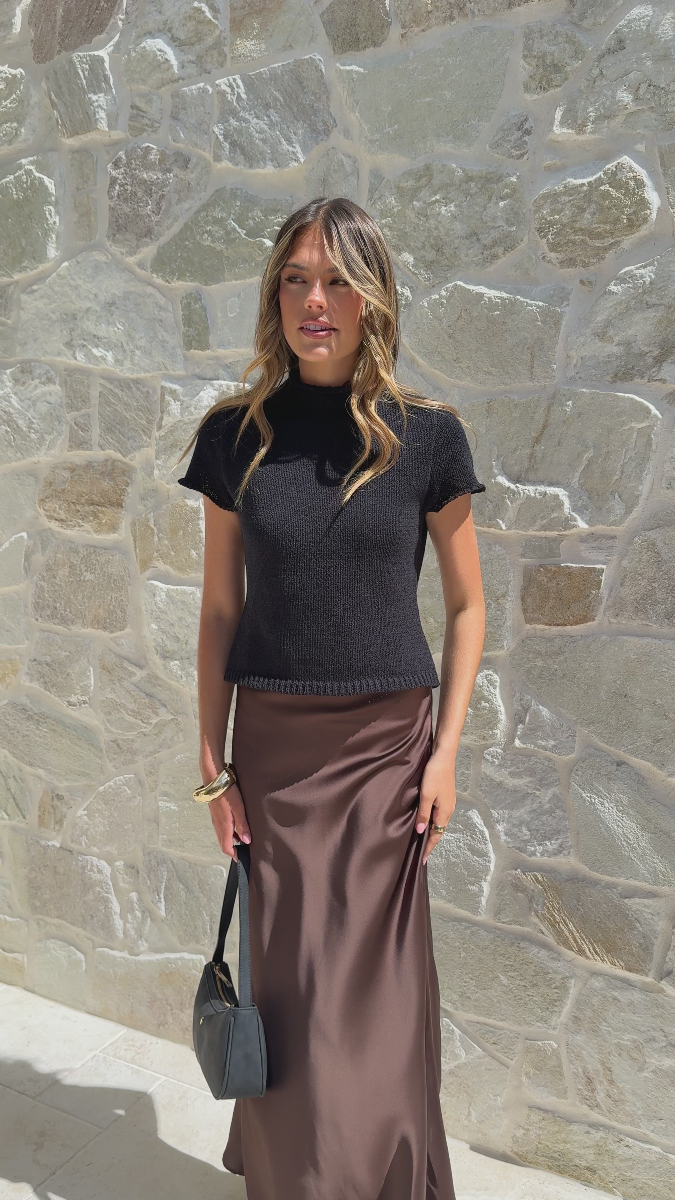 Load video: Sachi Top - Black - Billy J