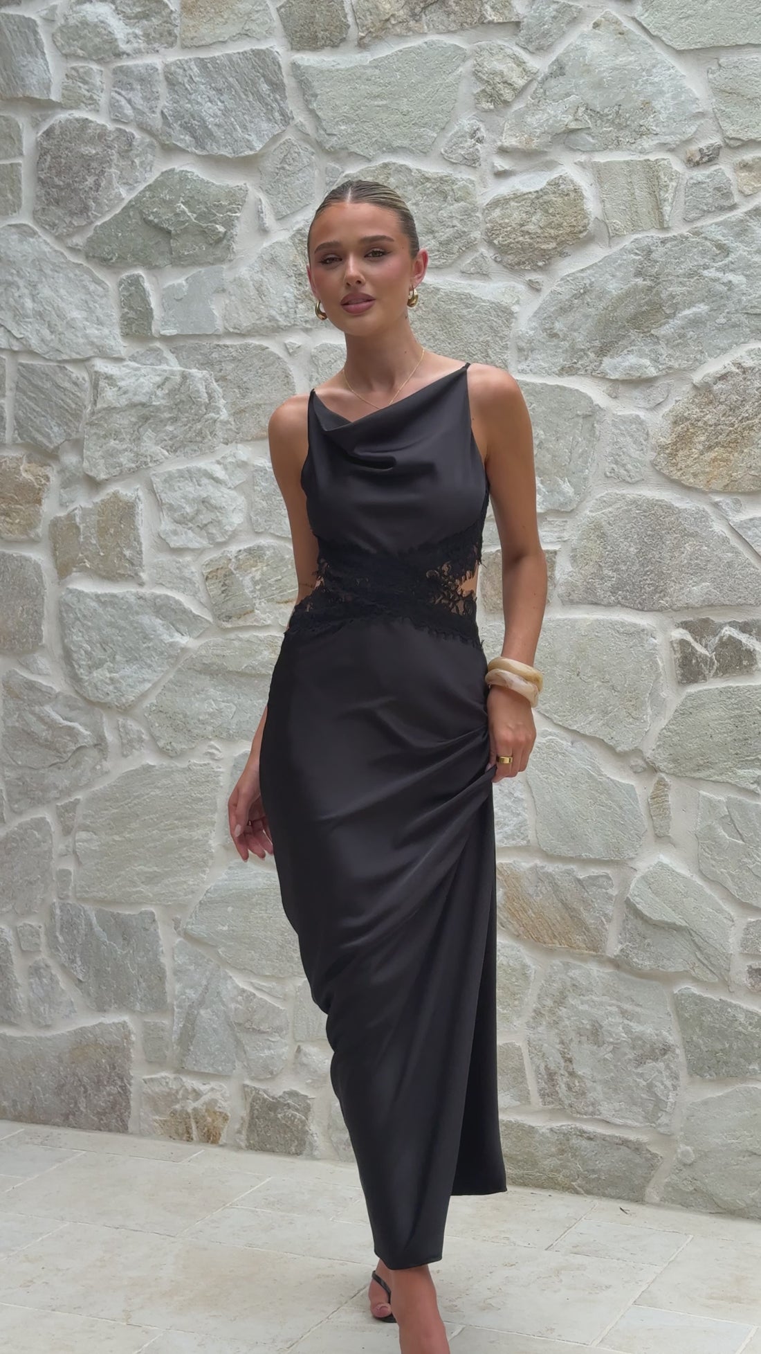 Amy Maxi Dress - Black - Billy J