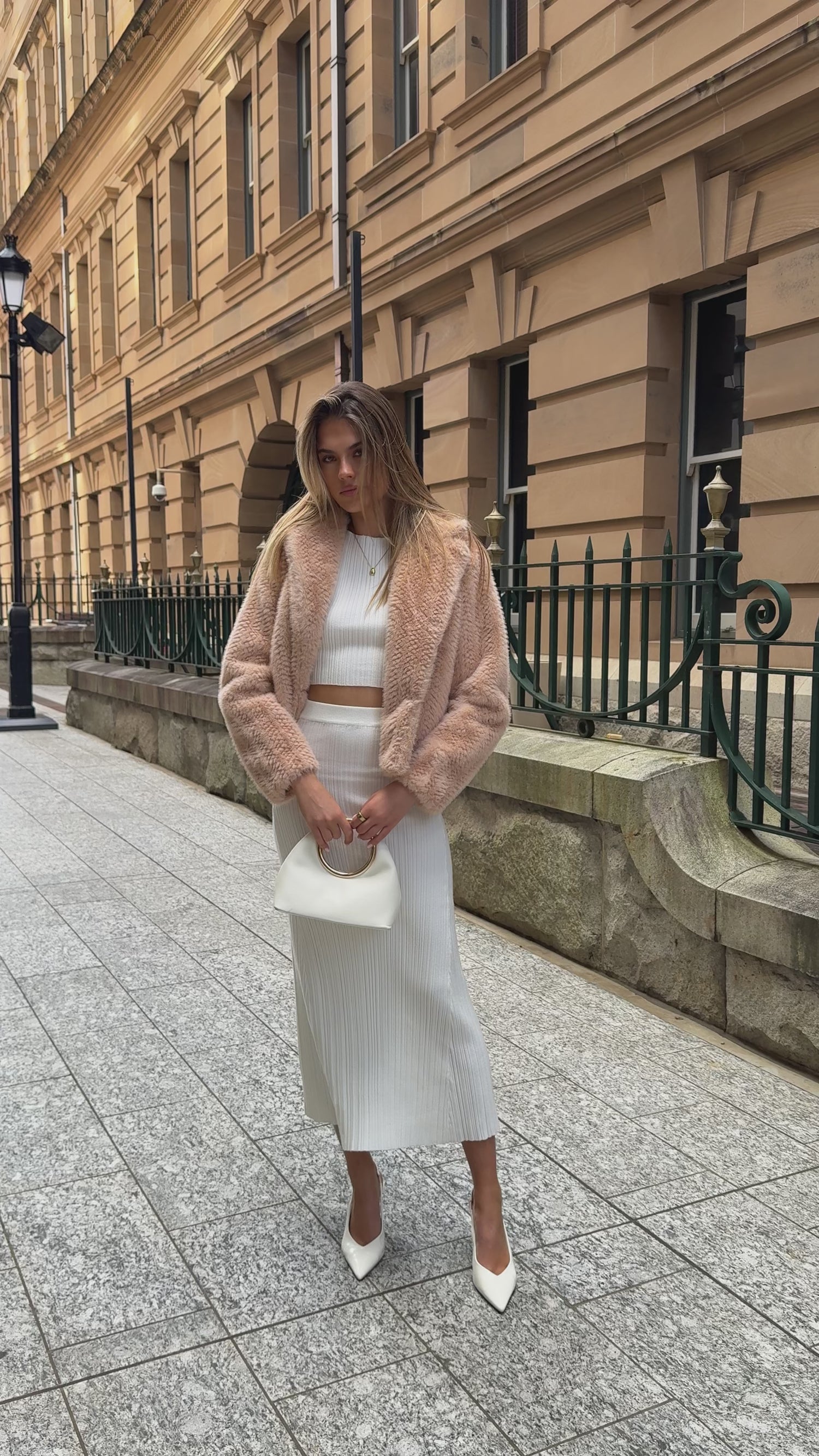 Senya Maxi Skirt - White - Billy J