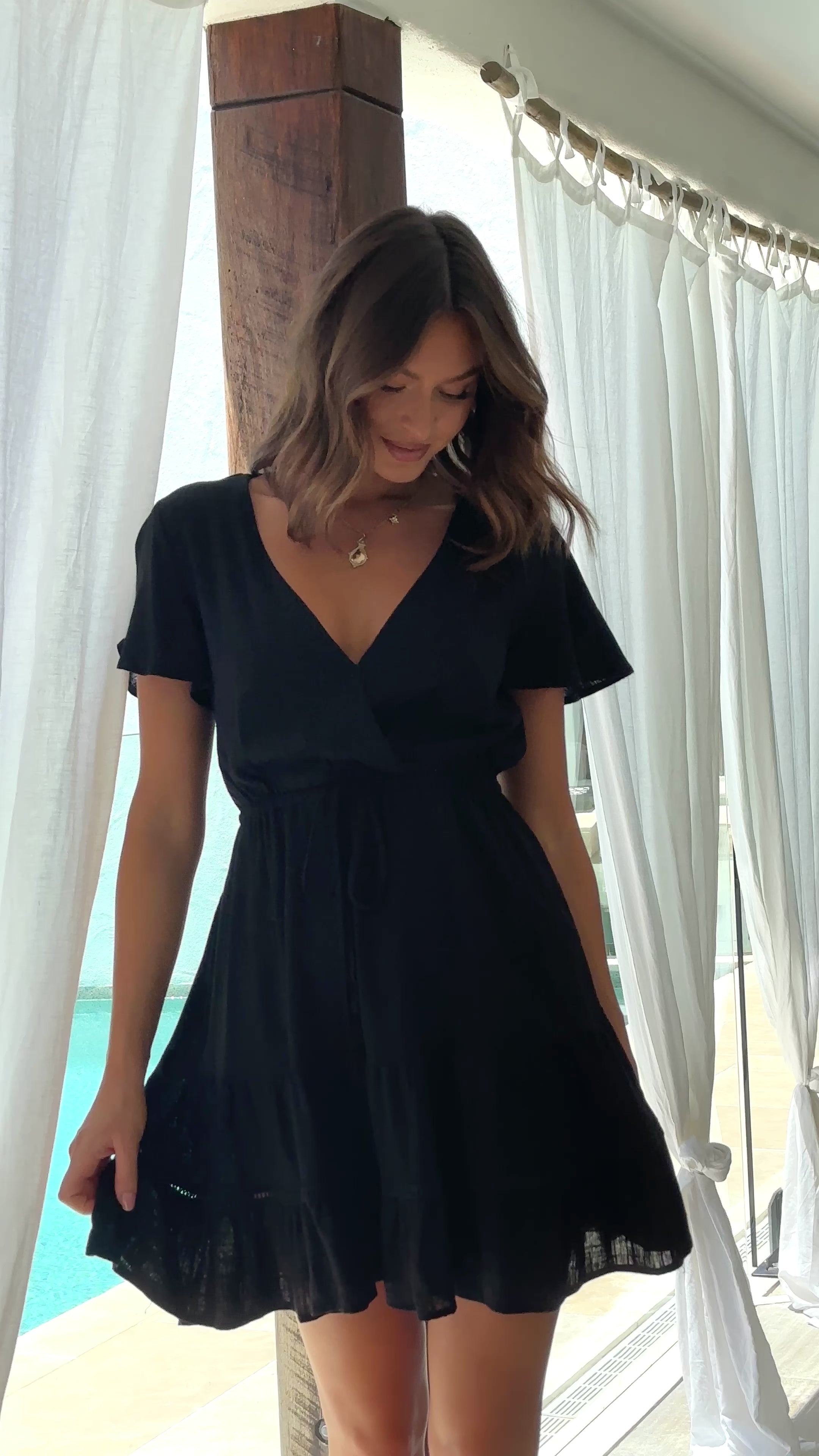 Sadelle Mini Dress - Black