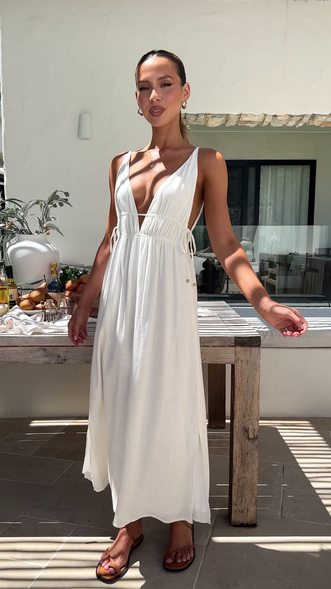 Solita Maxi Dress - White - Buy Women's Dresses - Billy J