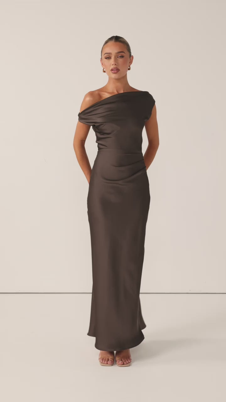 Gigi Maxi Dress - Espresso - Billy J