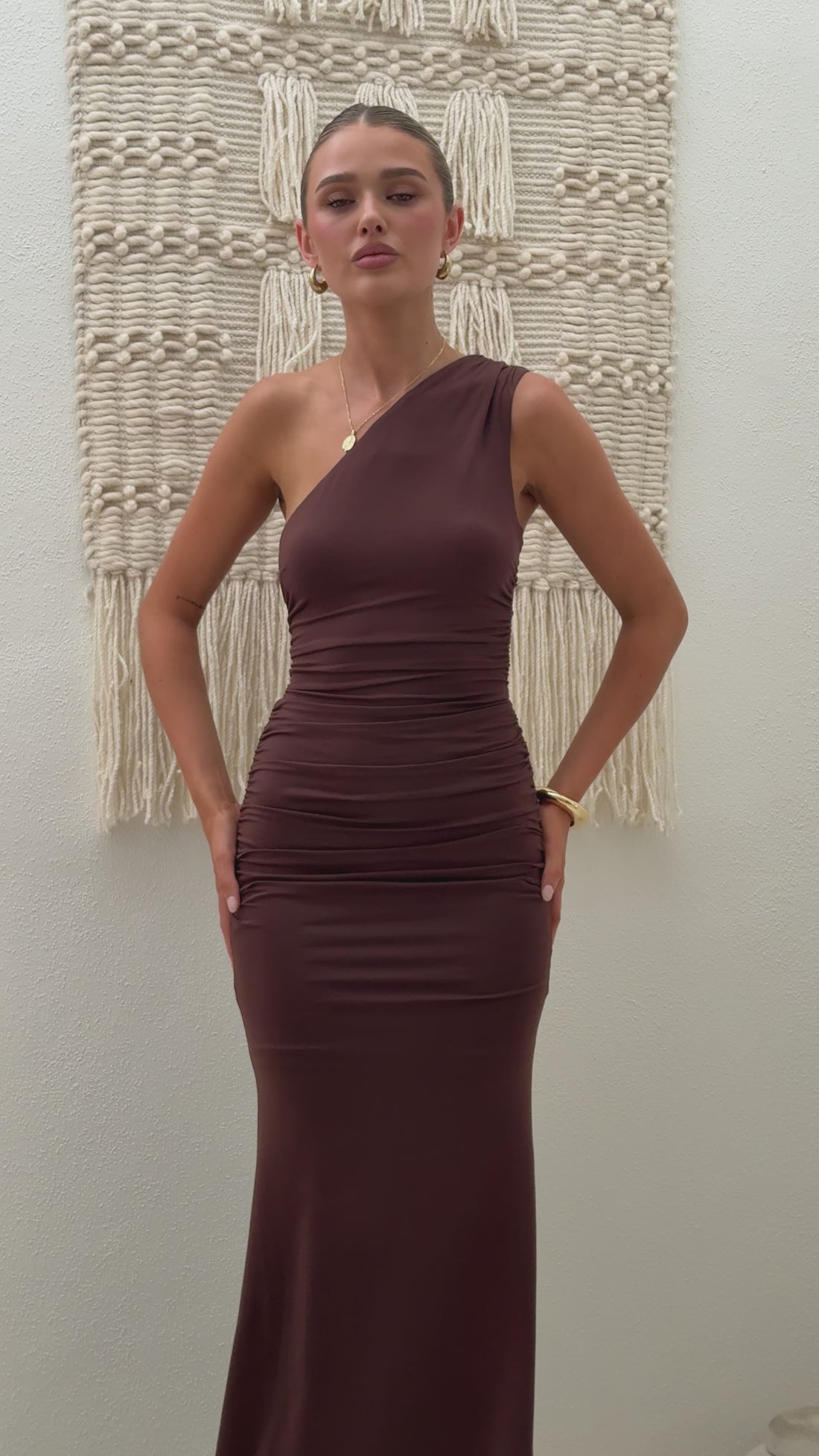 Jayla Maxi Dress - Chocolate - Billy J