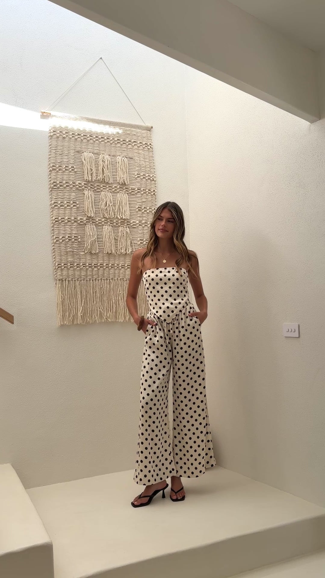 Jordin Scarf Top - Polka Dot - Billy J