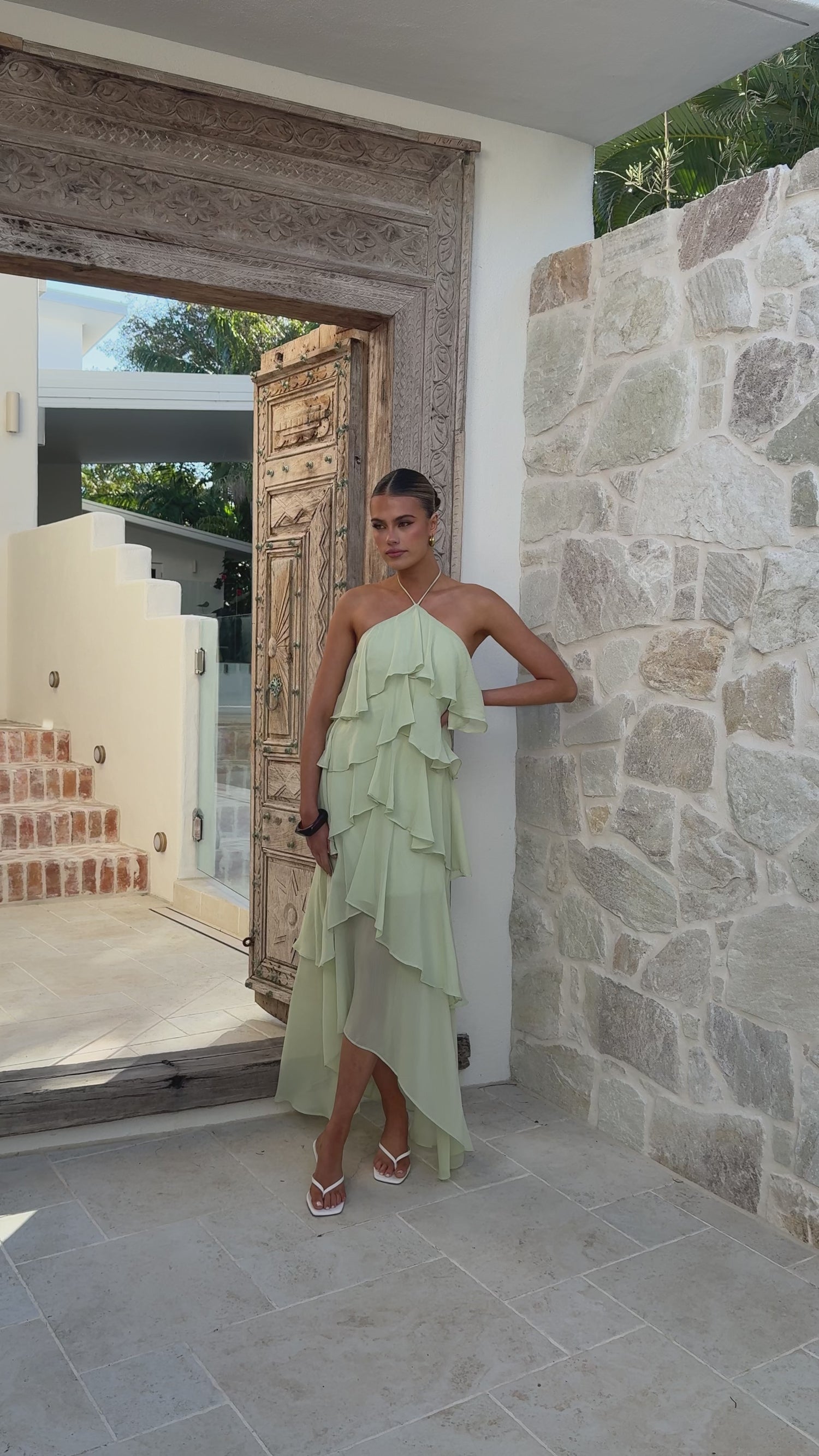 Soho Maxi Dress - Sage - Billy J