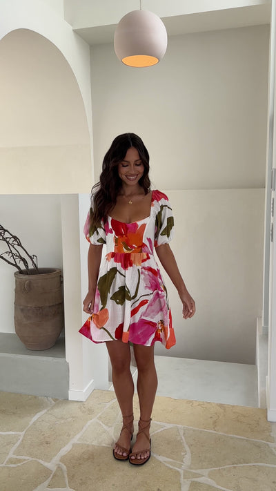 Load and play video in Gallery viewer, Salma Mini Dress - Everlyn Print
