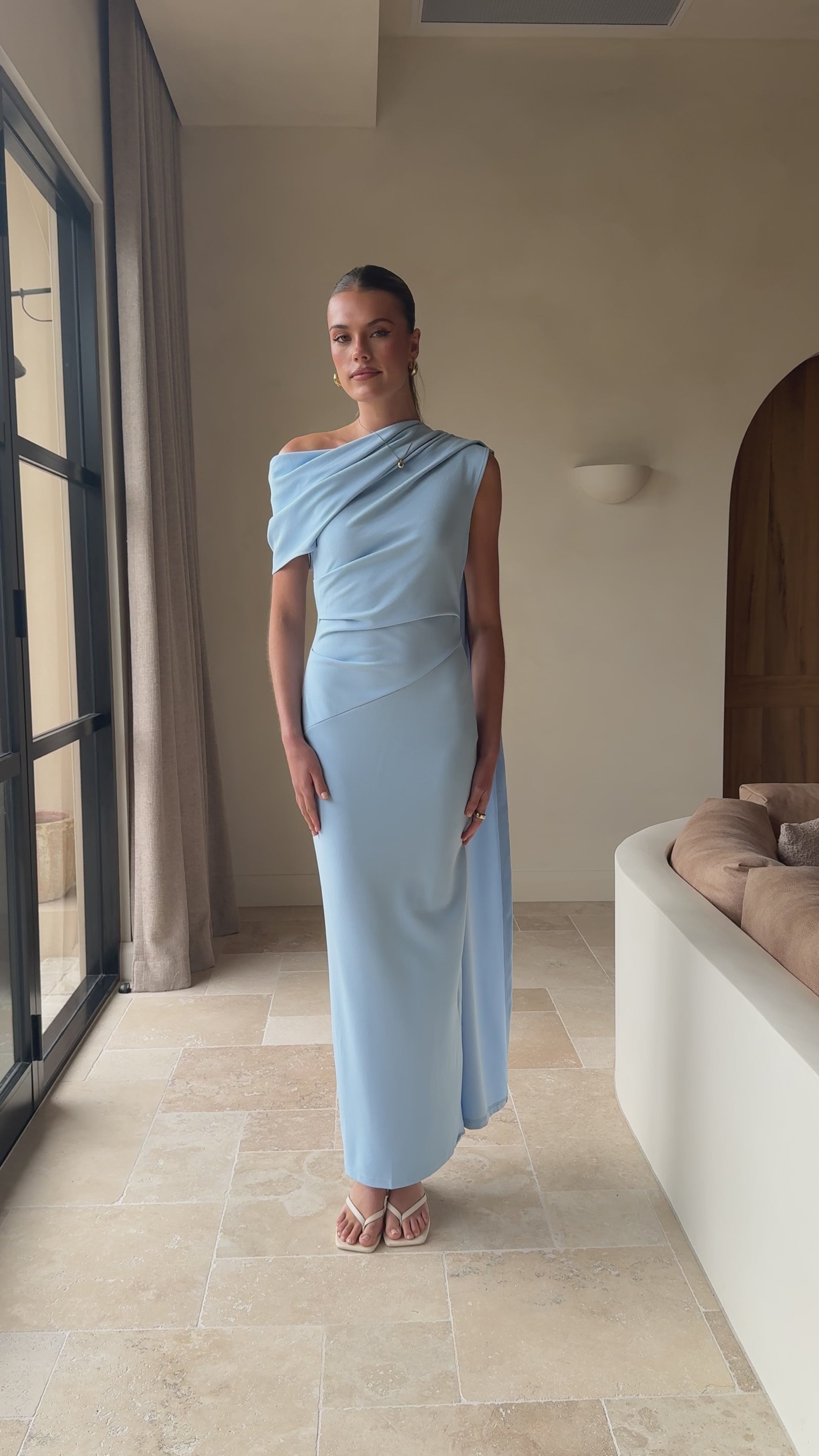 Delilah Maxi Dress - Blue - Billy J