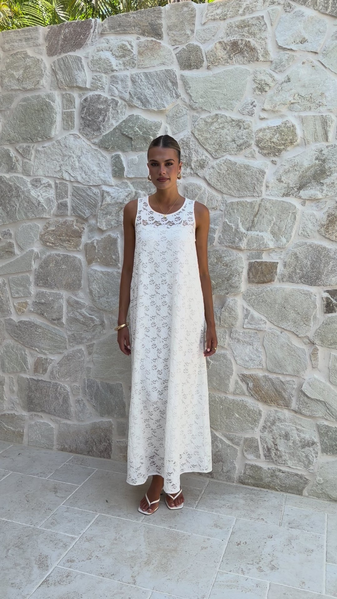 Cerelia Maxi Dress - White Lace - Billy J