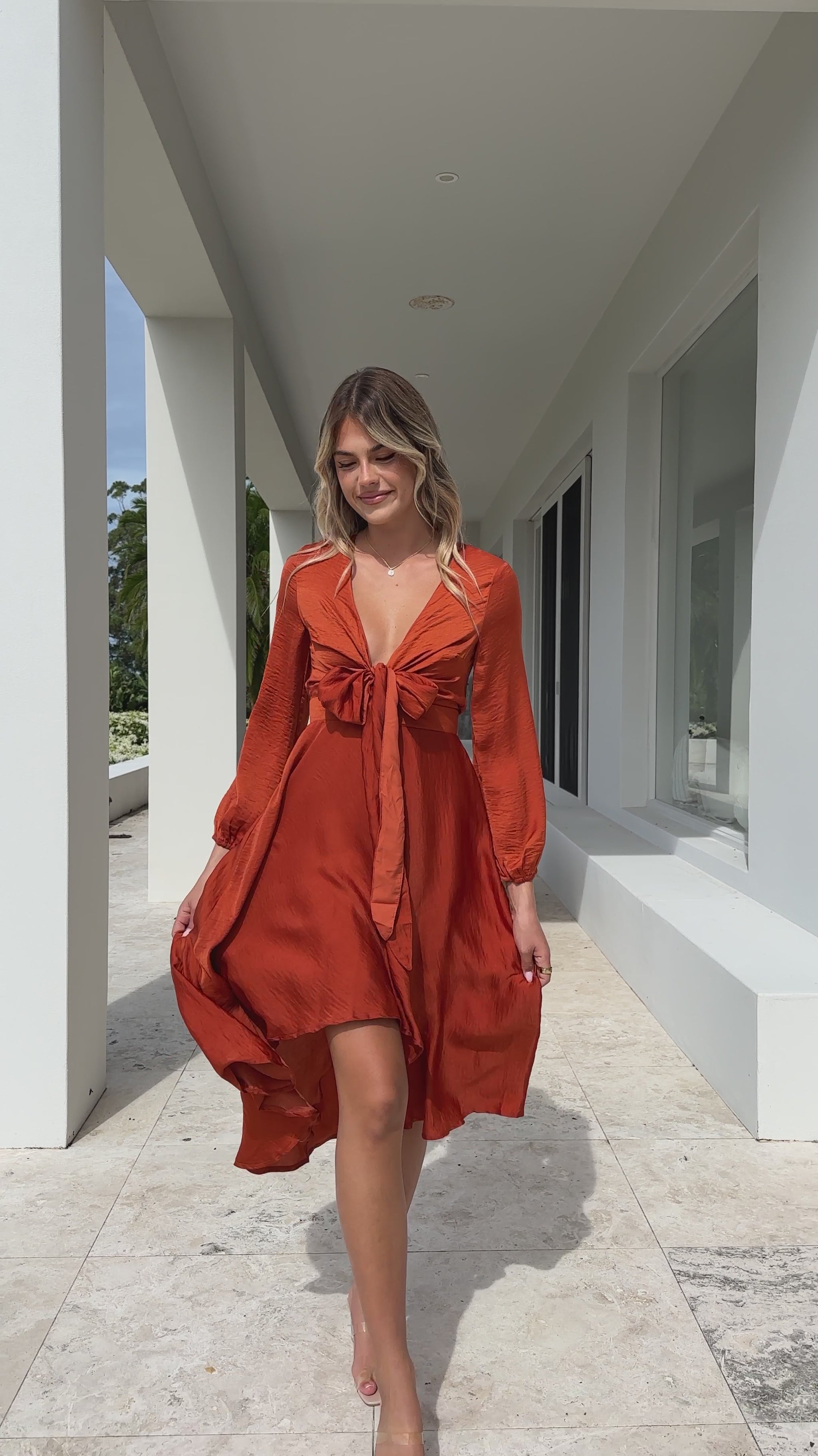 Starry Nights Dress - Rust - Billy J
