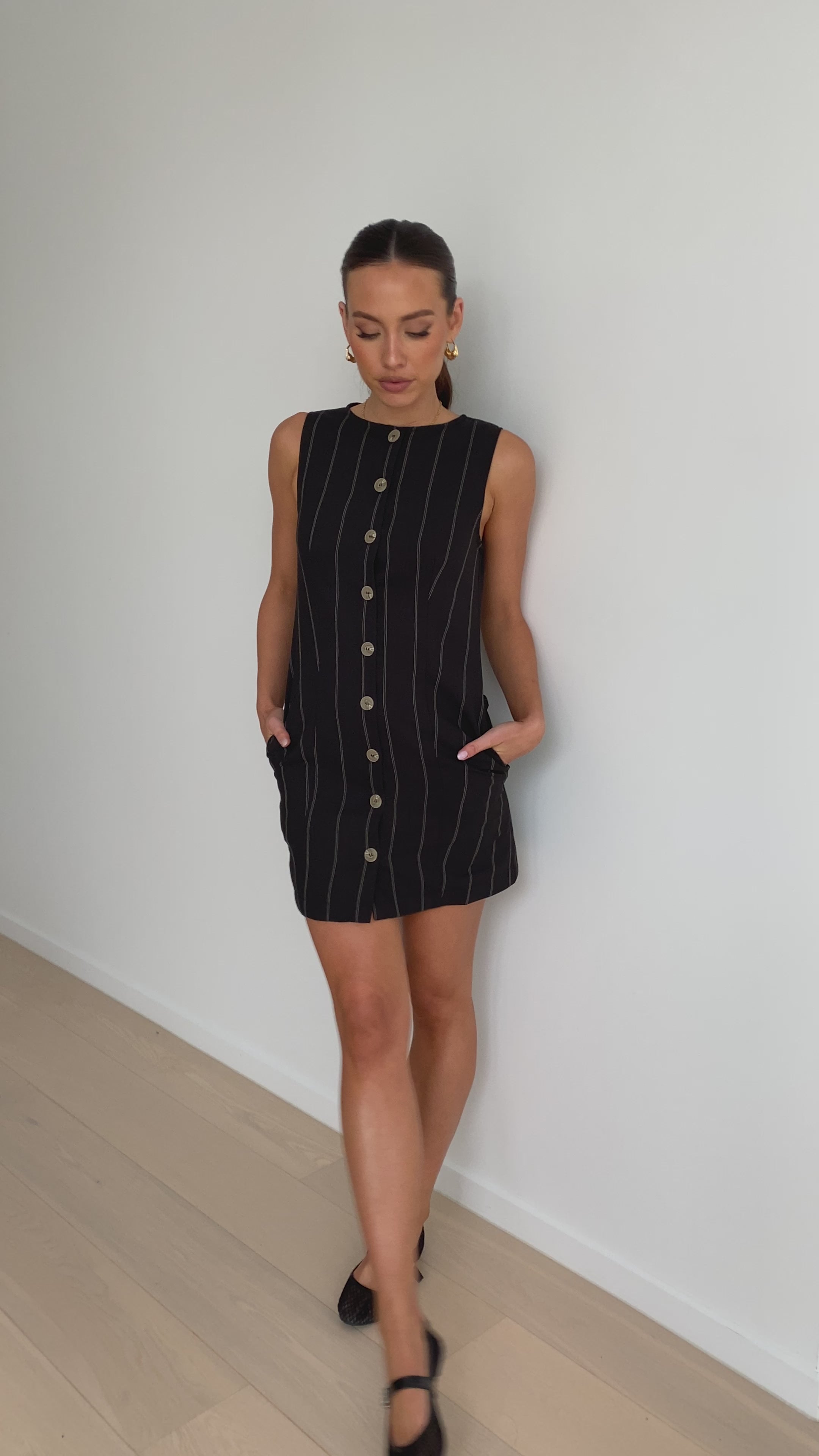 Athalie Mini Dress - Black