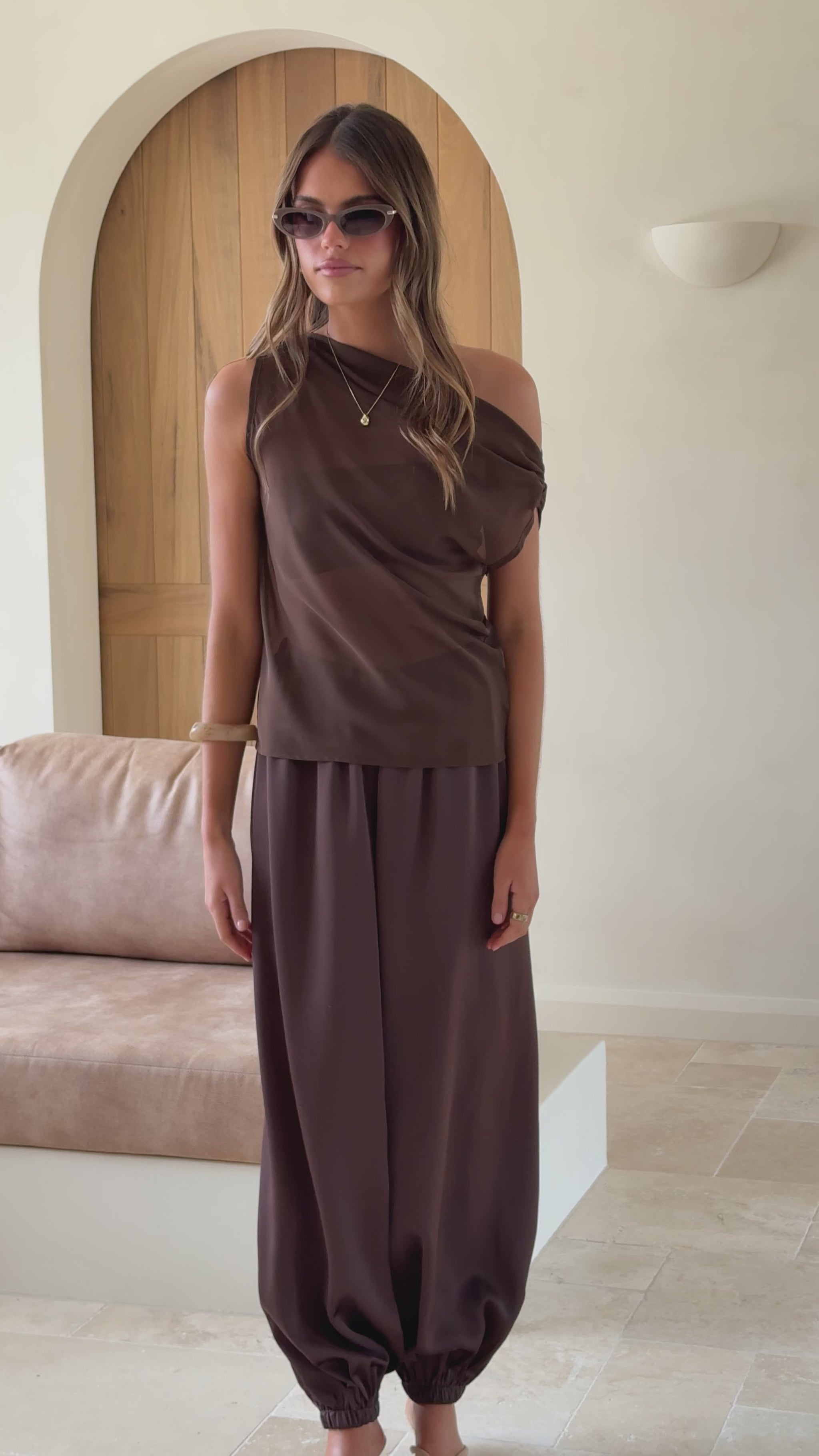 Ariella Pants - Chocolate - Billy J