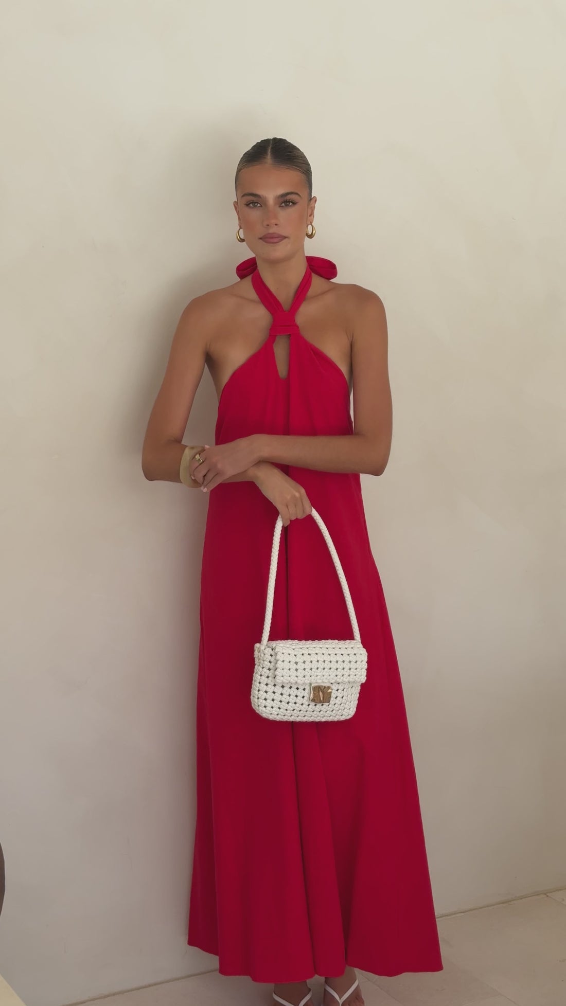 Tavia Maxi Dress - Red - Billy J