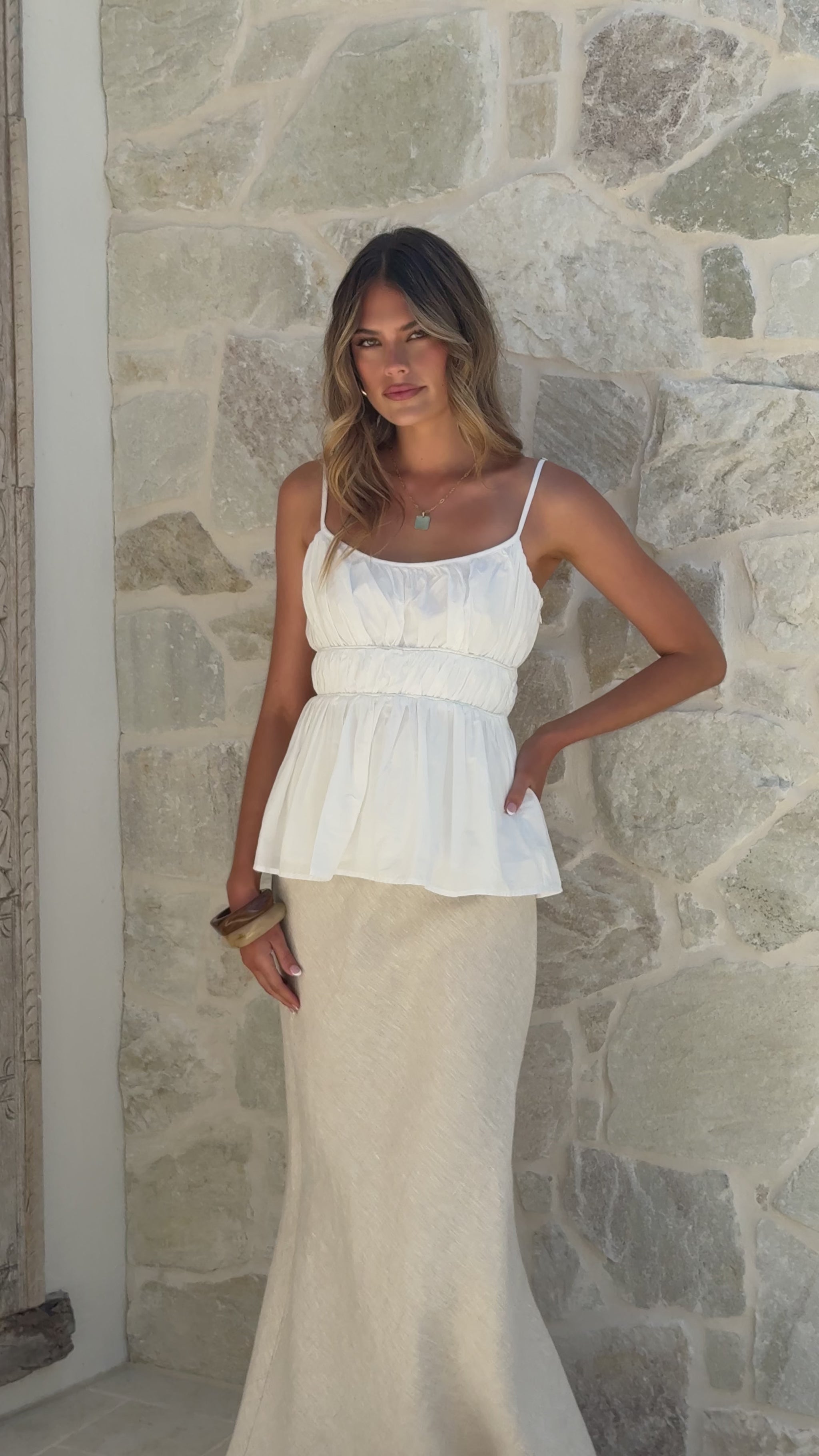 Piper Top - White - Billy J