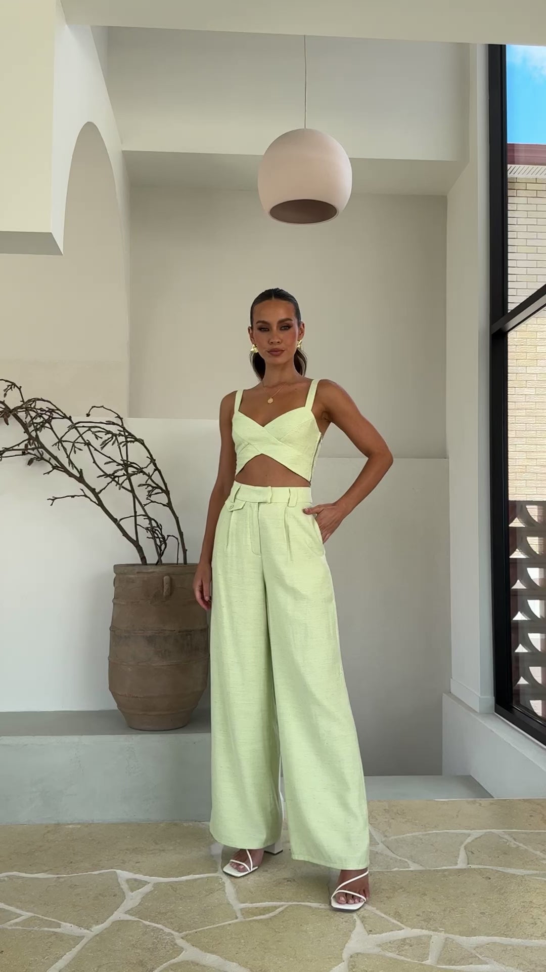 Toni Crop Top - Lime - Billy J
