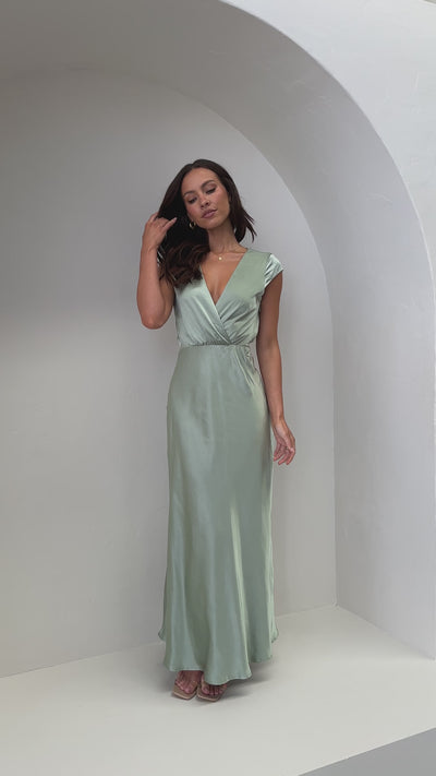 Load and play video in Gallery viewer, Selma Maxi Dress - Sage
