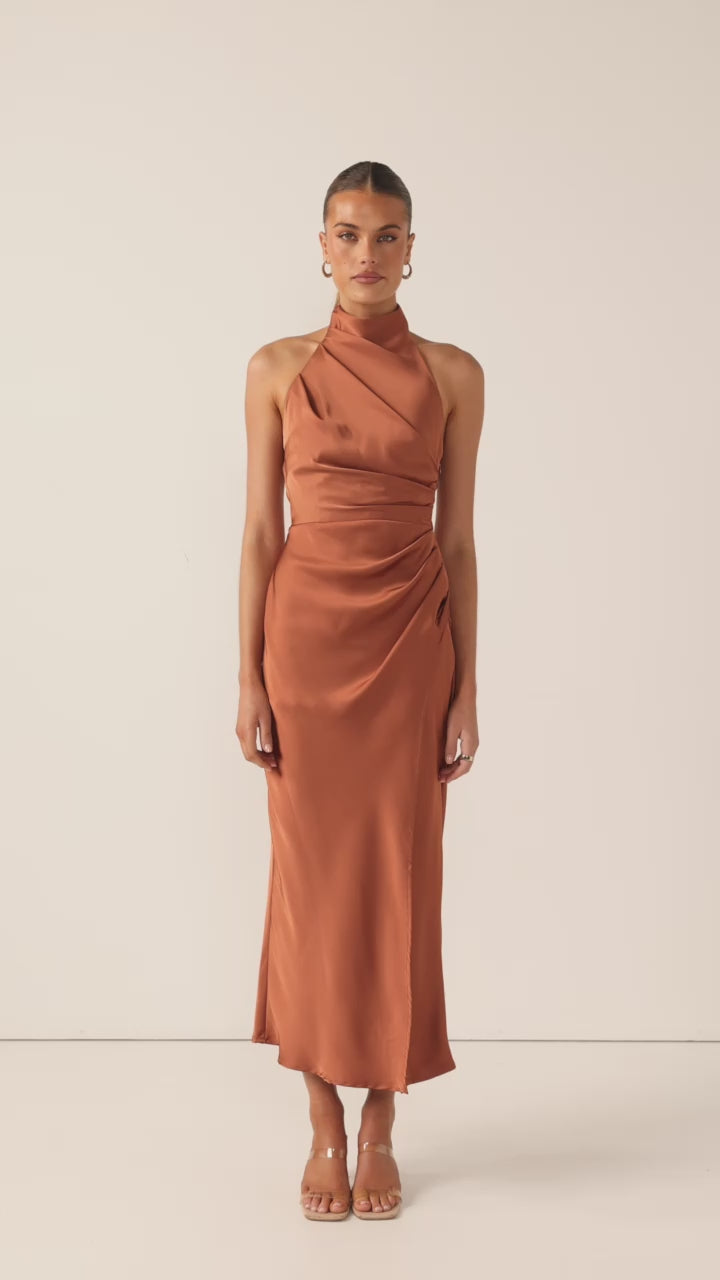 Kendall Maxi Dress - Copper - Billy J