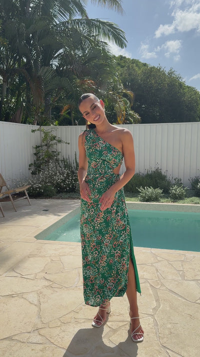 Load and play video in Gallery viewer, Sara Maxi Dress - Green Floral
