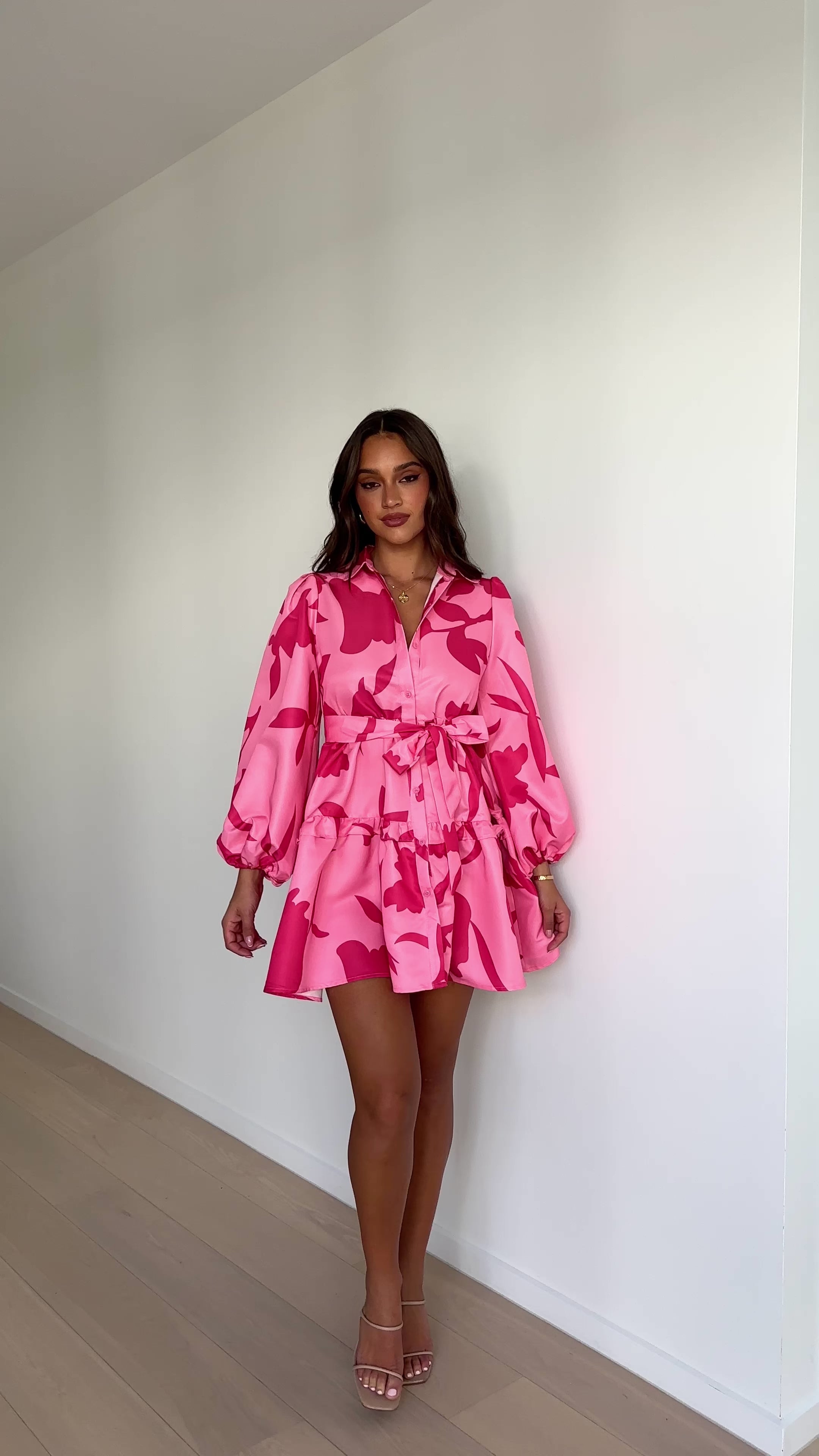 Vanessa Mini Dress - Pink Floral