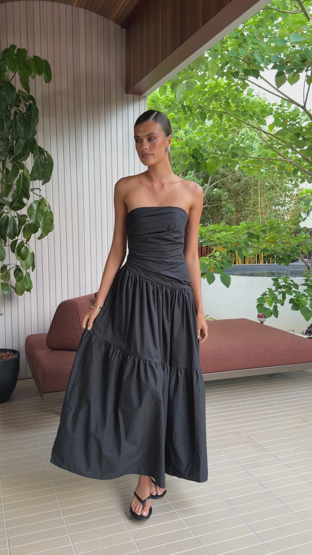 Lola Maxi Dress - Black - Billy J