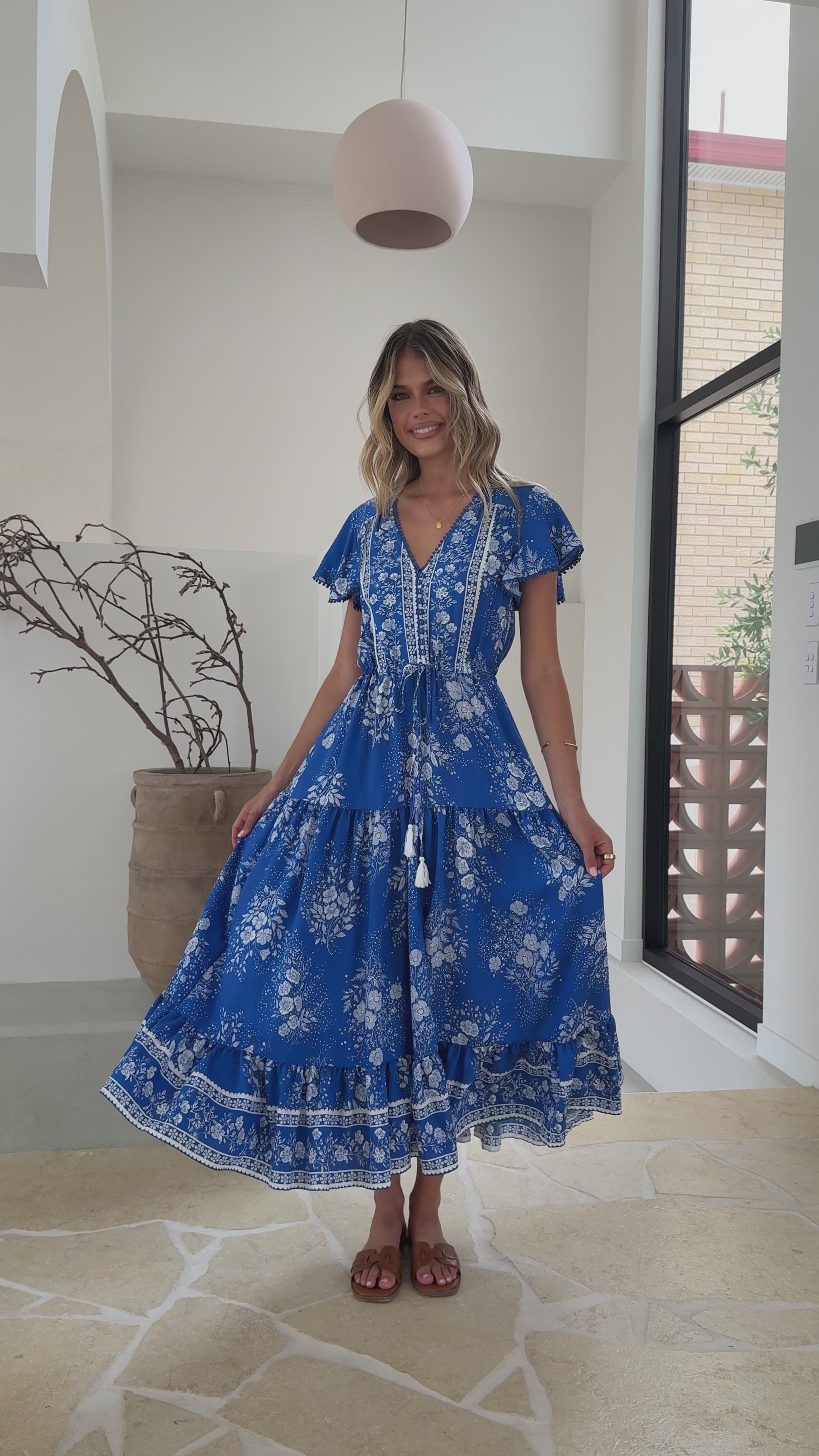 Vasilisa Maxi Dress - Blue Twilight - Billy J