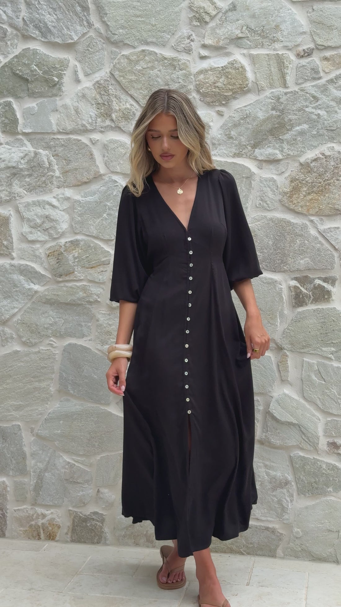 Else Maxi Dress - Black - Billy J