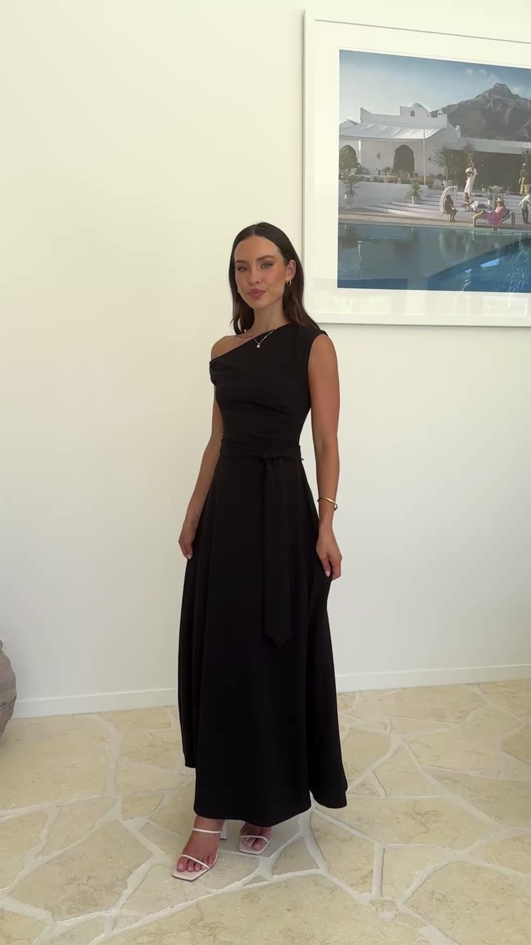 Gemma Maxi Dress - Black - Billy J