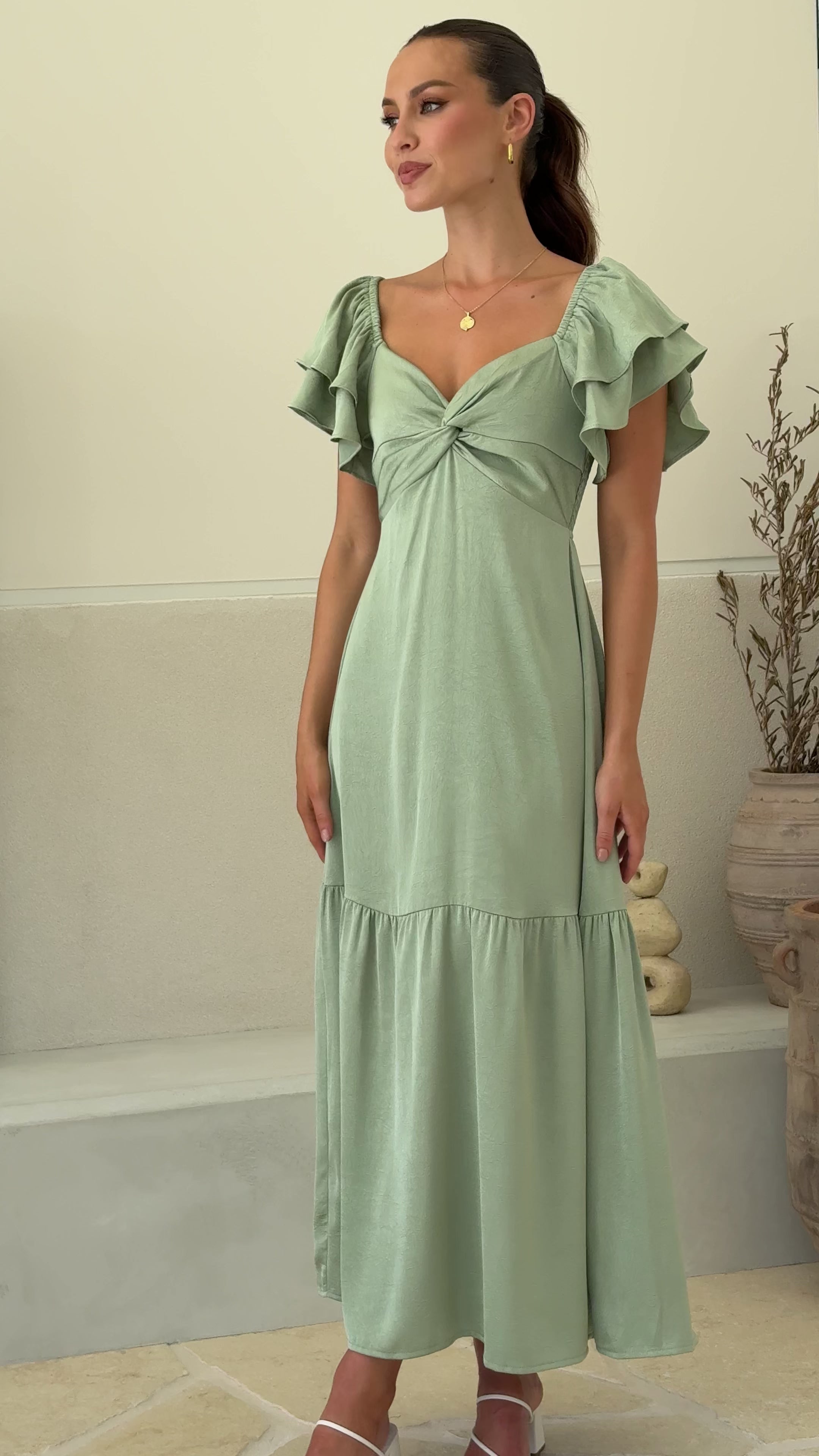 Averianna Maxi Dress - Sage