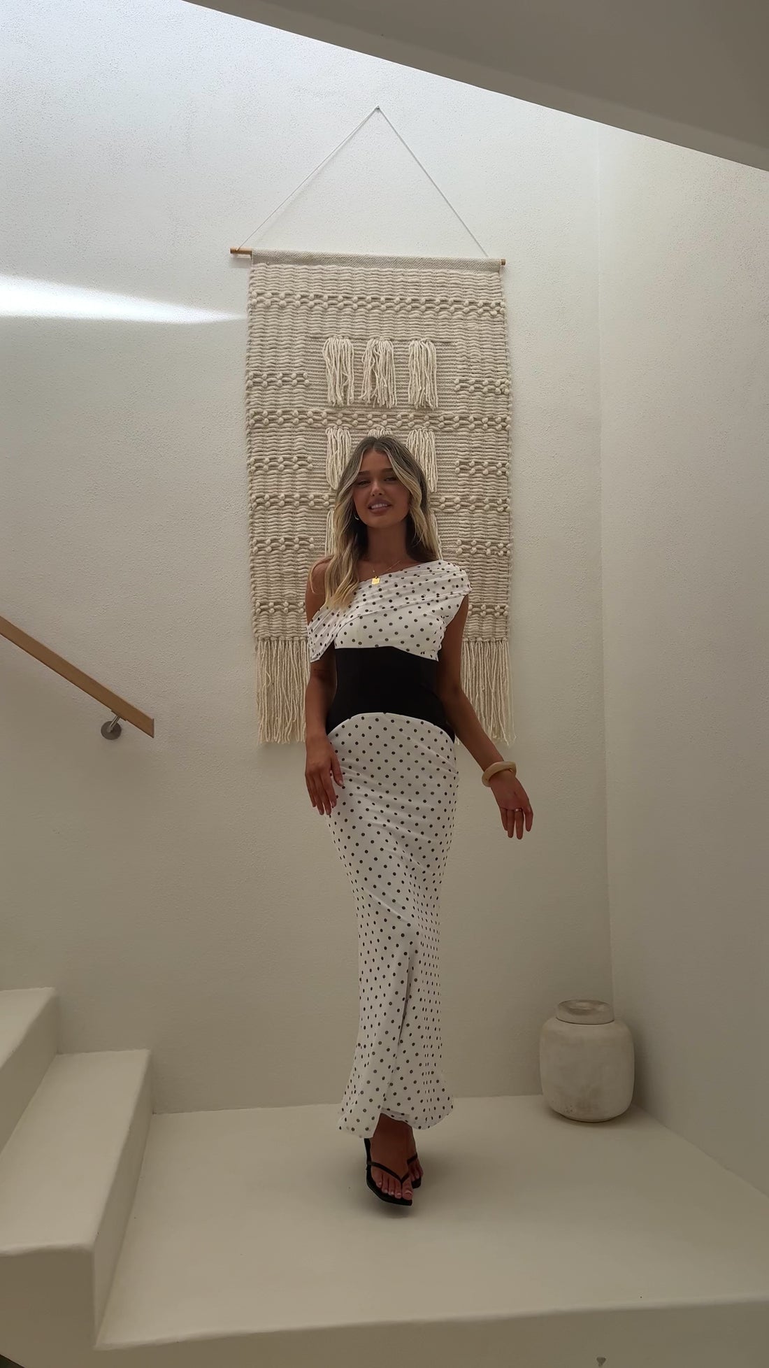 Bonnie Maxi Dress - Brown Polka - Billy J