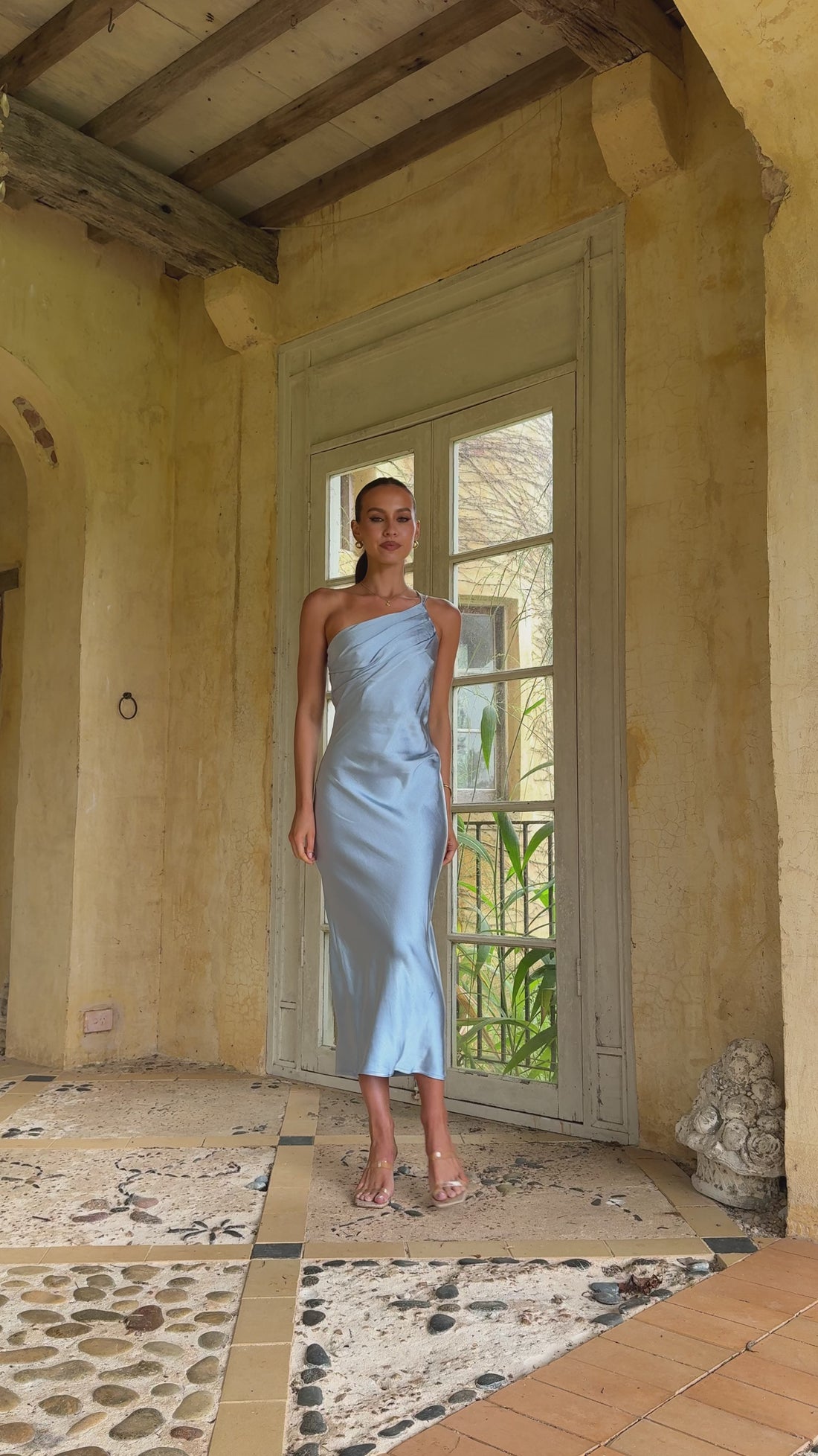 Josephina Midi Dress - Baby Blue - Billy J