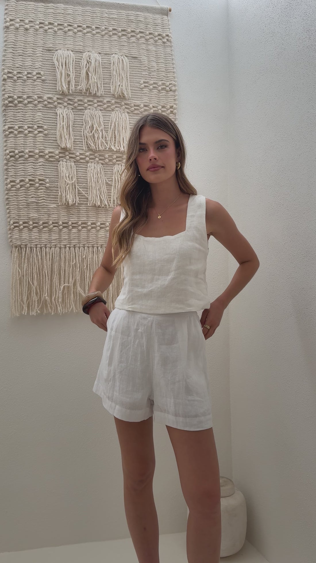 Tillie Crop Top - White - Billy J