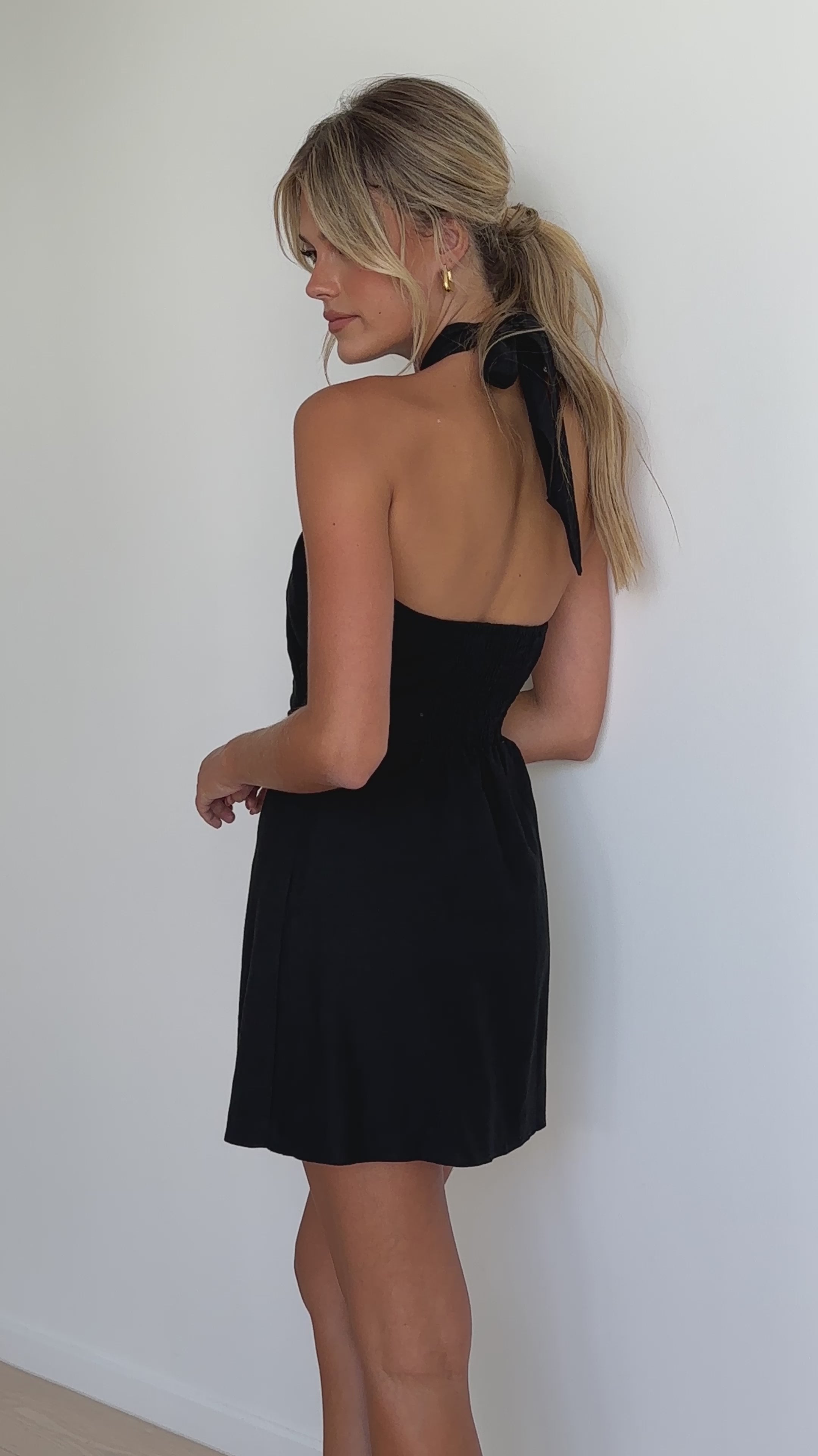 Santina Mini Dress - Black