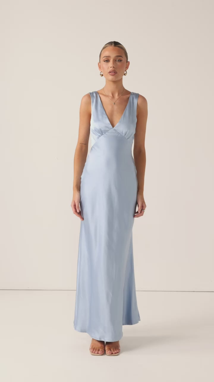 Sofia Maxi Dress - Blue - Billy J