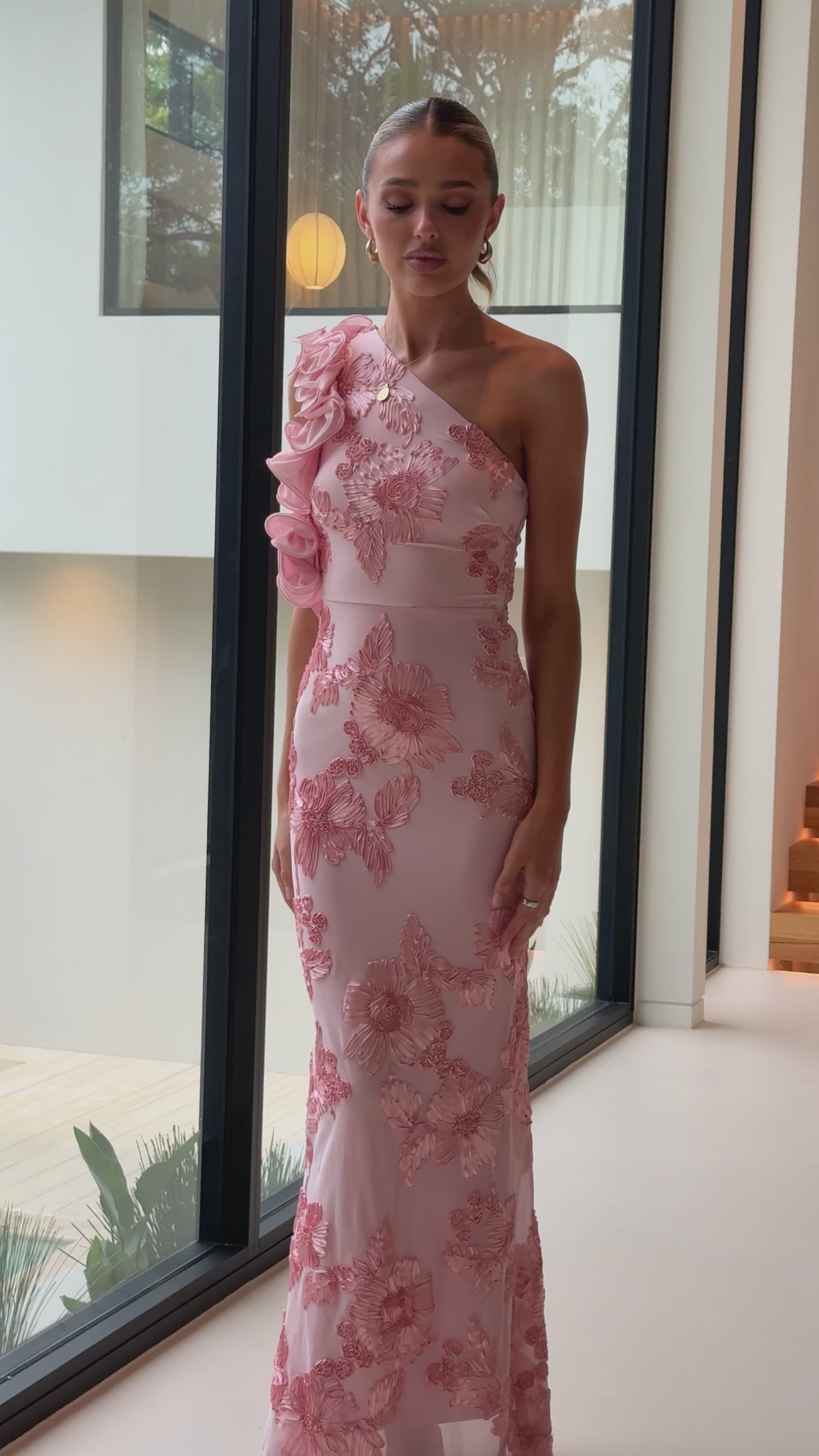 Darlee Maxi Dress - Blush Pink Floral - Billy J