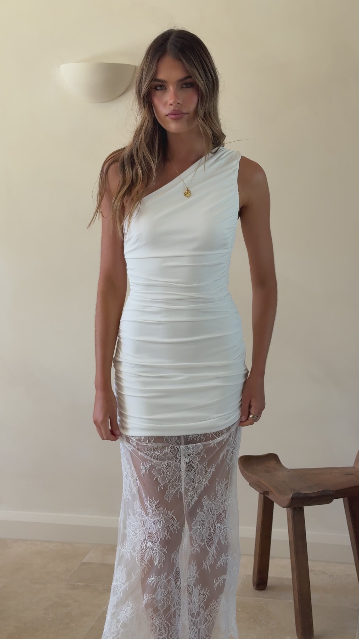 Estella Maxi Dress - White - Billy J