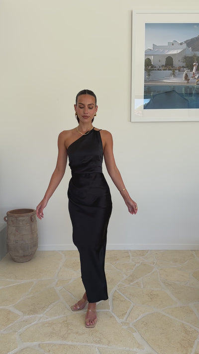 Load and play video in Gallery viewer, Jenna Maxi Dress - Black
