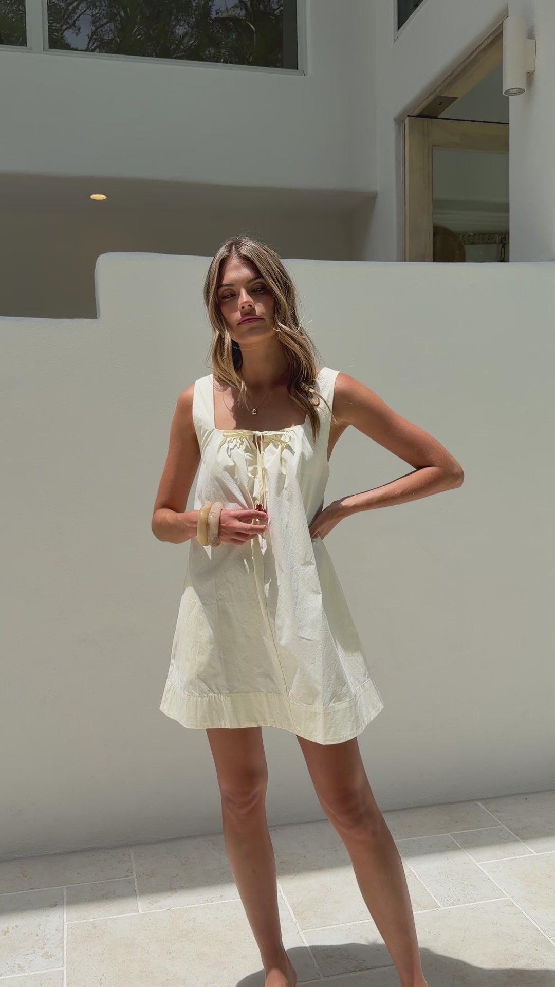 Kaia Mini Dress - Yellow - Billy J