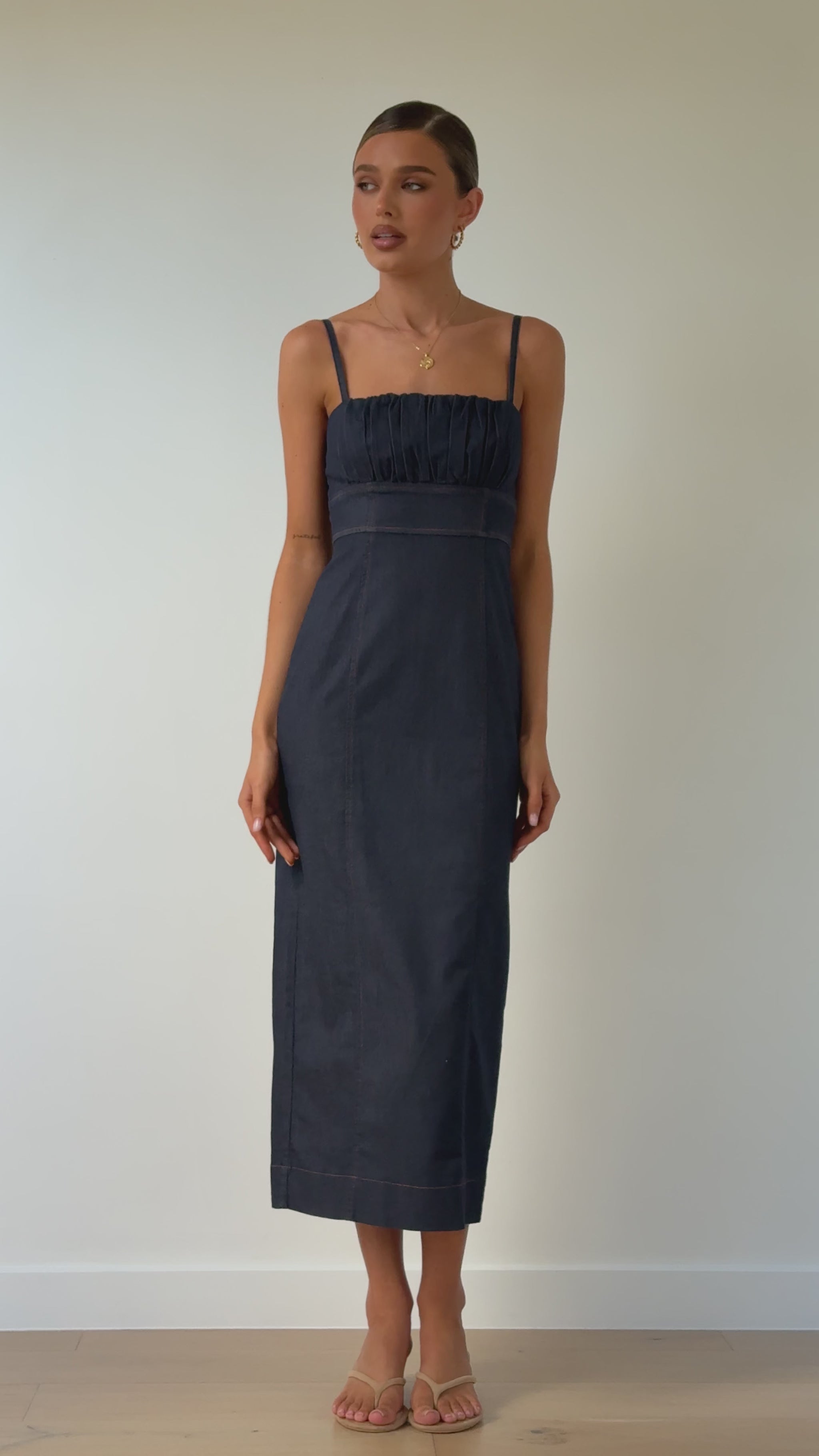Kiara Maxi Dress - Indigo - Billy J