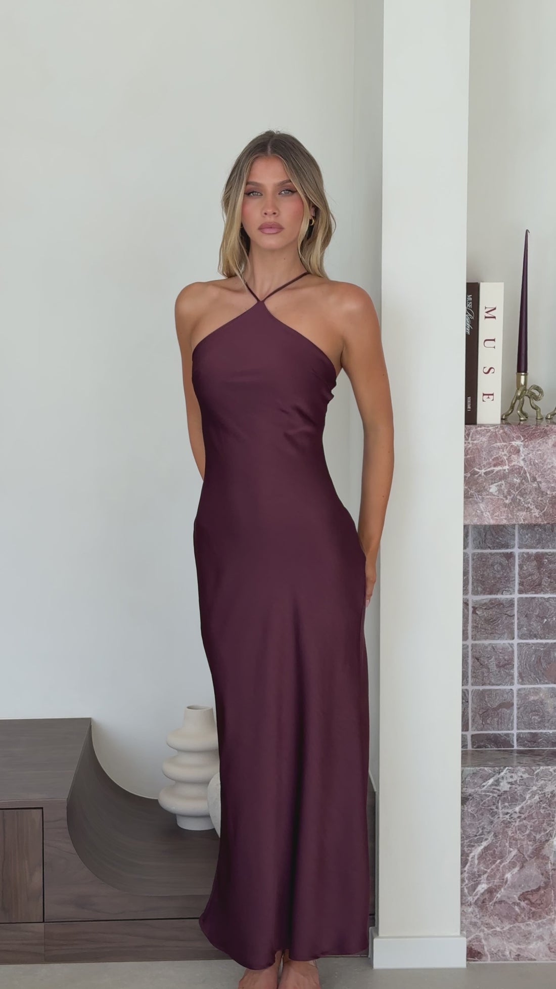 Chiara Maxi Dress - Chocolate - Billy J