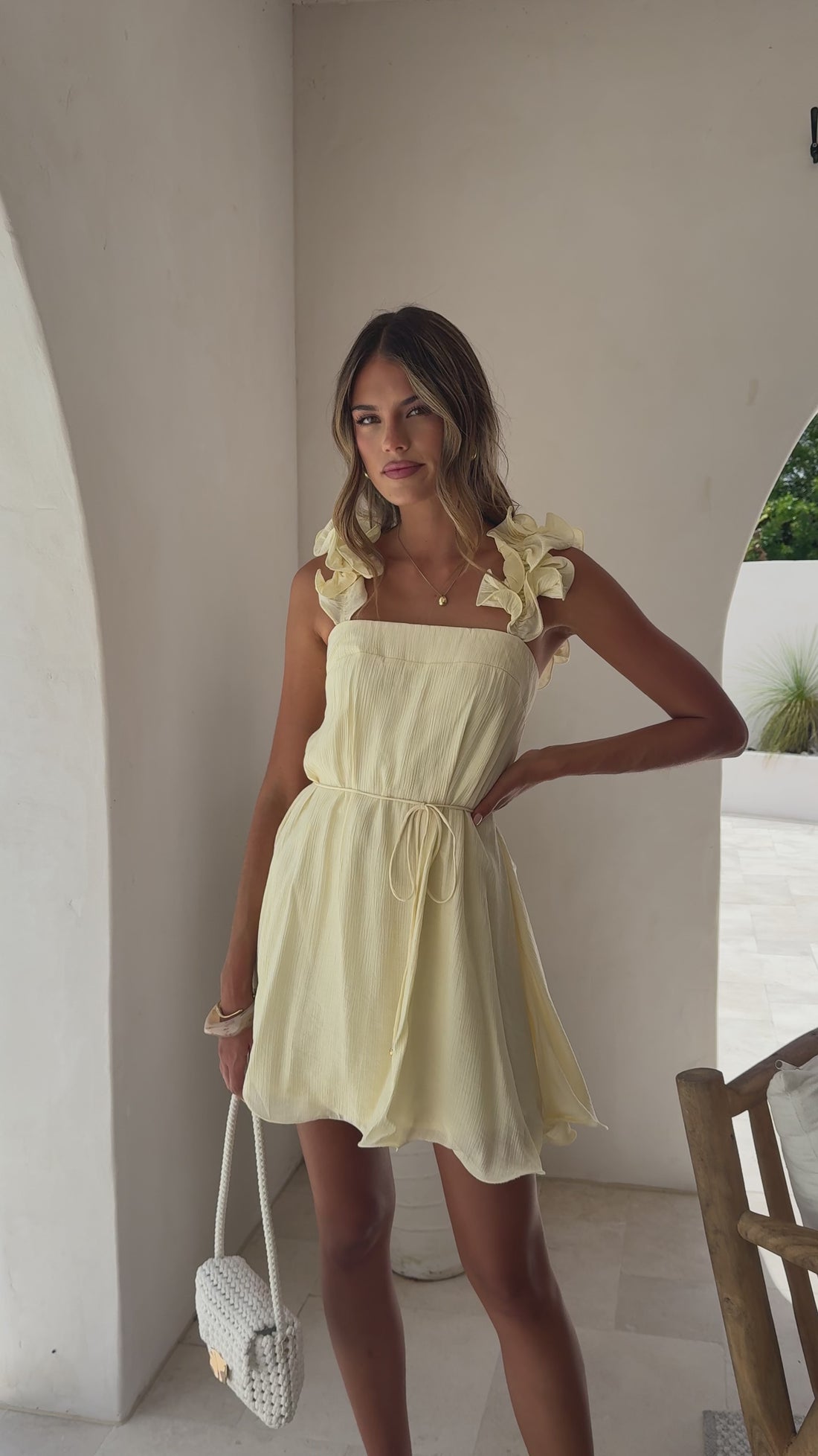 Rita Mini Dress - Butter - Billy J